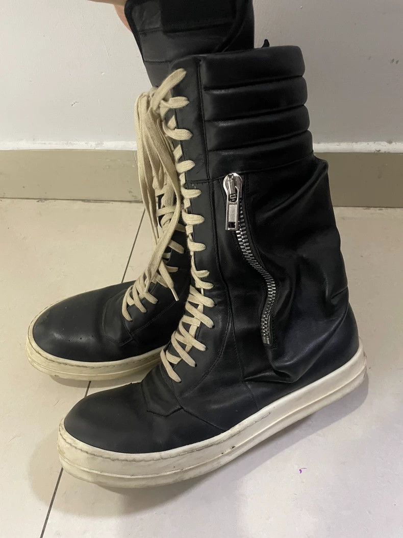 Rick Owens rick owens High Top Boots Zip Pocket Leather Boots 2502-Nex Size US 10 / EU 43 - 4 Thumbnail