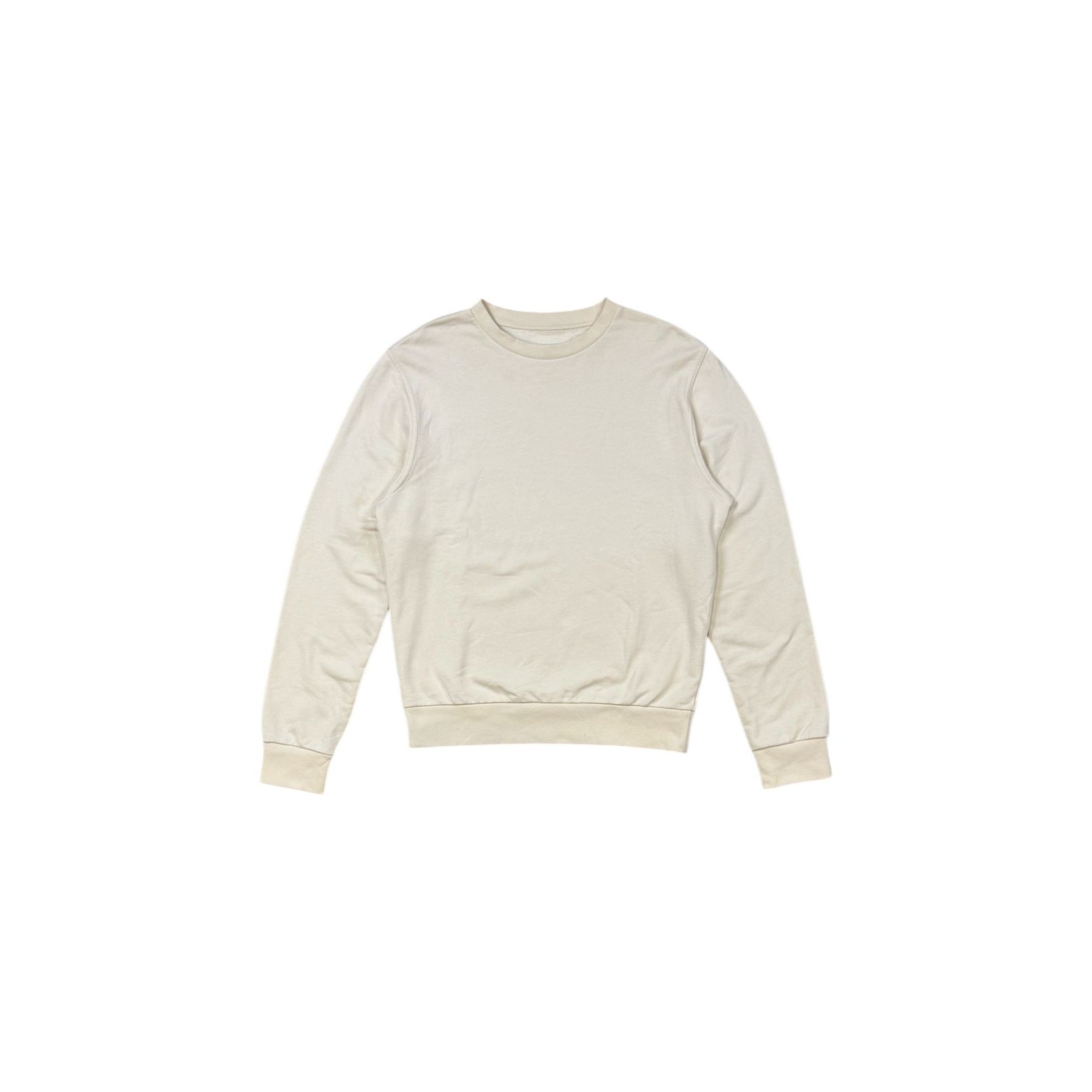 Maison Margiela ♚ Maison Margiela Cream Elbow Patch Sweater ♚ Size US M / EU 48-50 / 2 - 1 Thumbnail