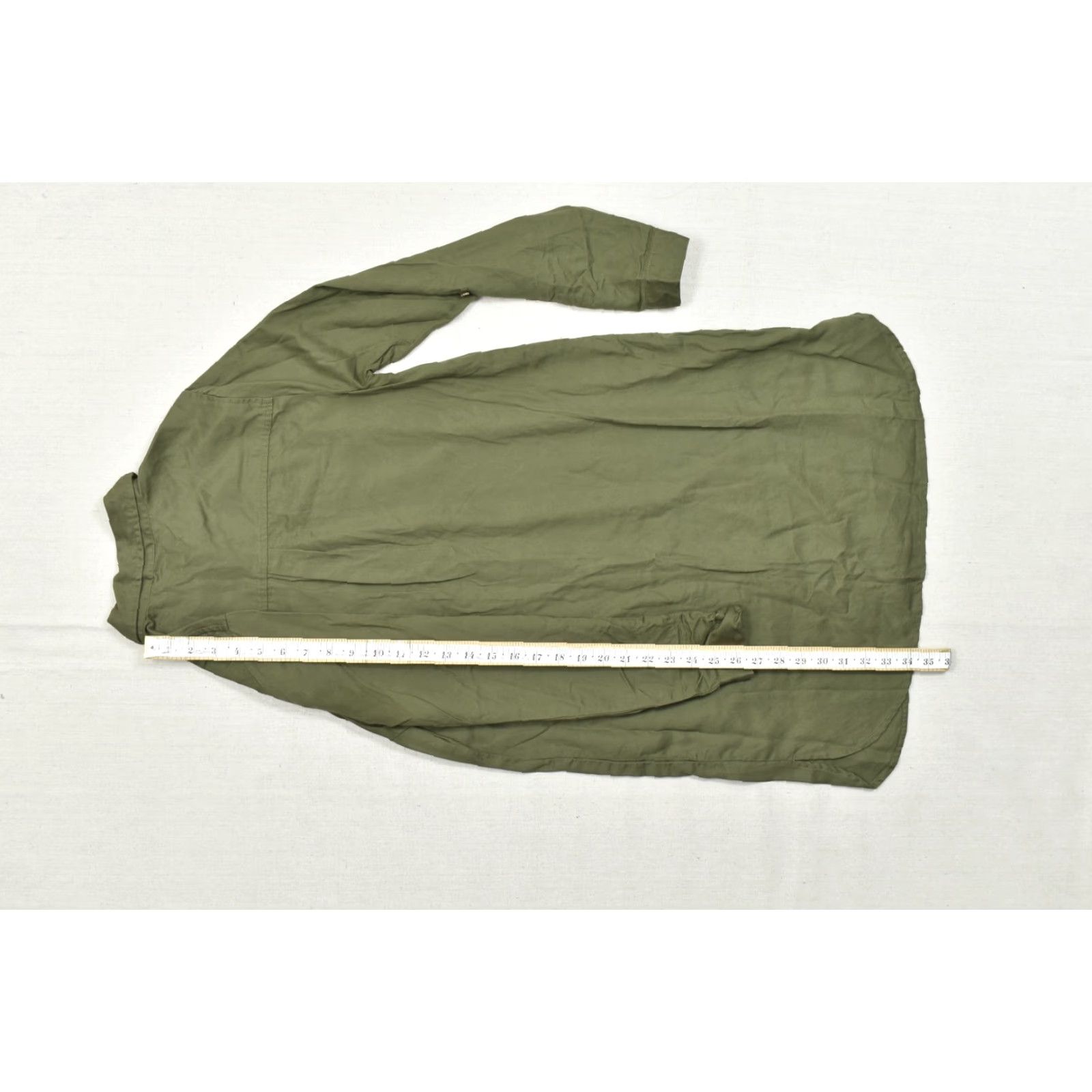 Lucky Brand Lucky Brand Women's S Olive Green Lyocell Long Sleeve Button Front Utility Shirt Dress Size S / US 4 / IT 40 - 5 Thumbnail
