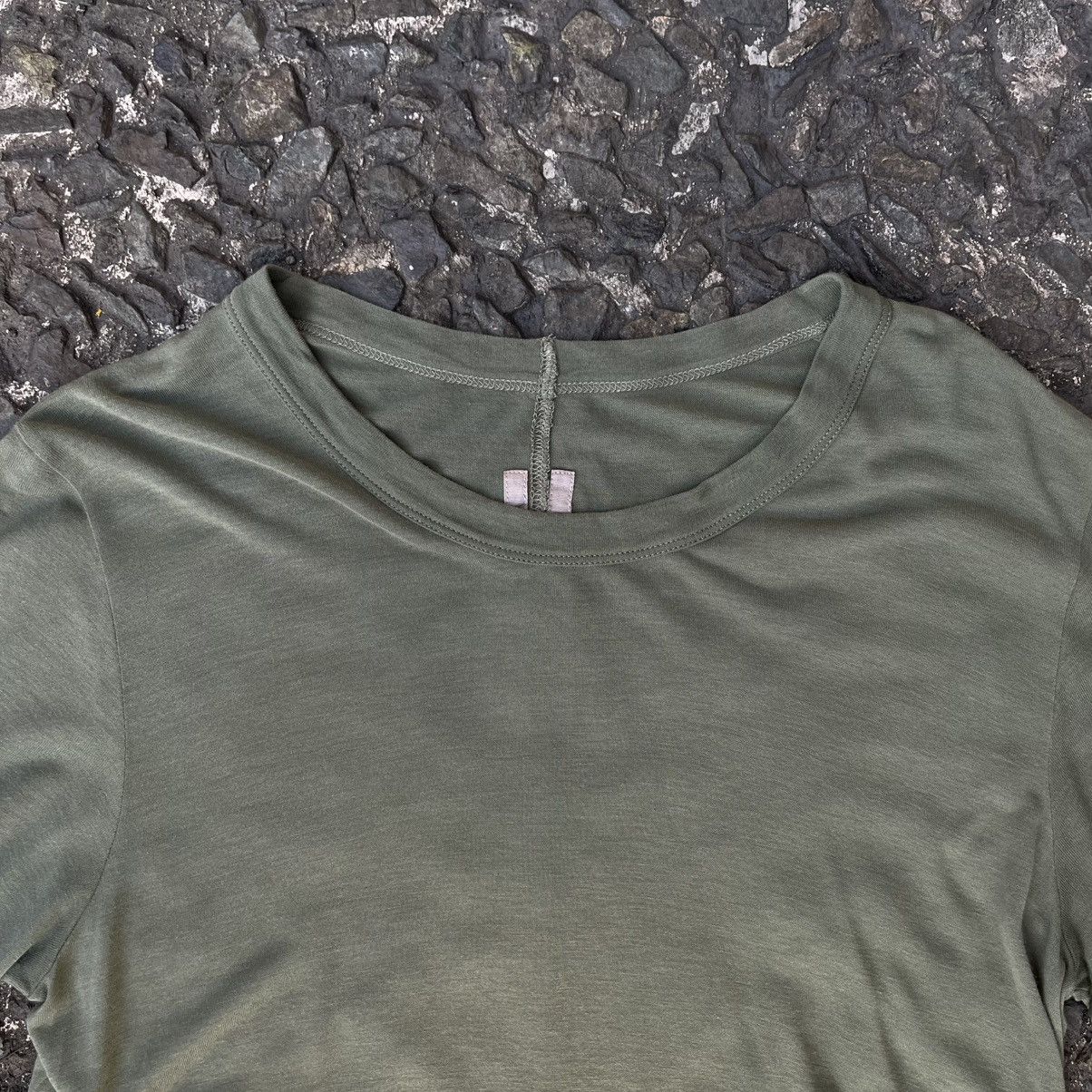 Rick Owens BNWT Rick Owens S/S2023 “EDFU” Basic Short Sleeve Tee “Moss” Size US XXL / EU 58 / 5 - 6 Thumbnail