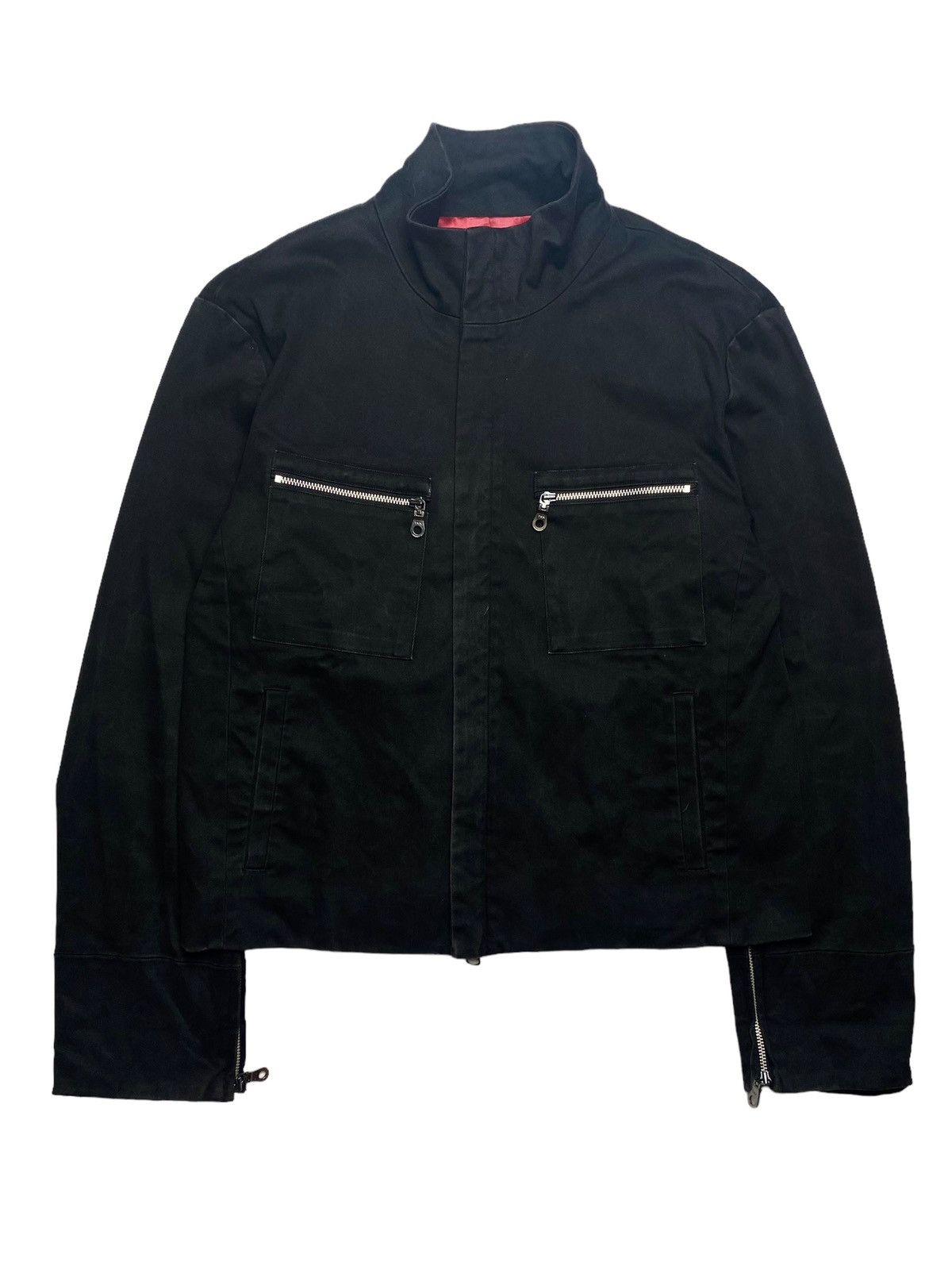image of 14Th Addiction x Bajra 2000S Bajra - Biker Work Jacket in Black, Men's (Size Medium)