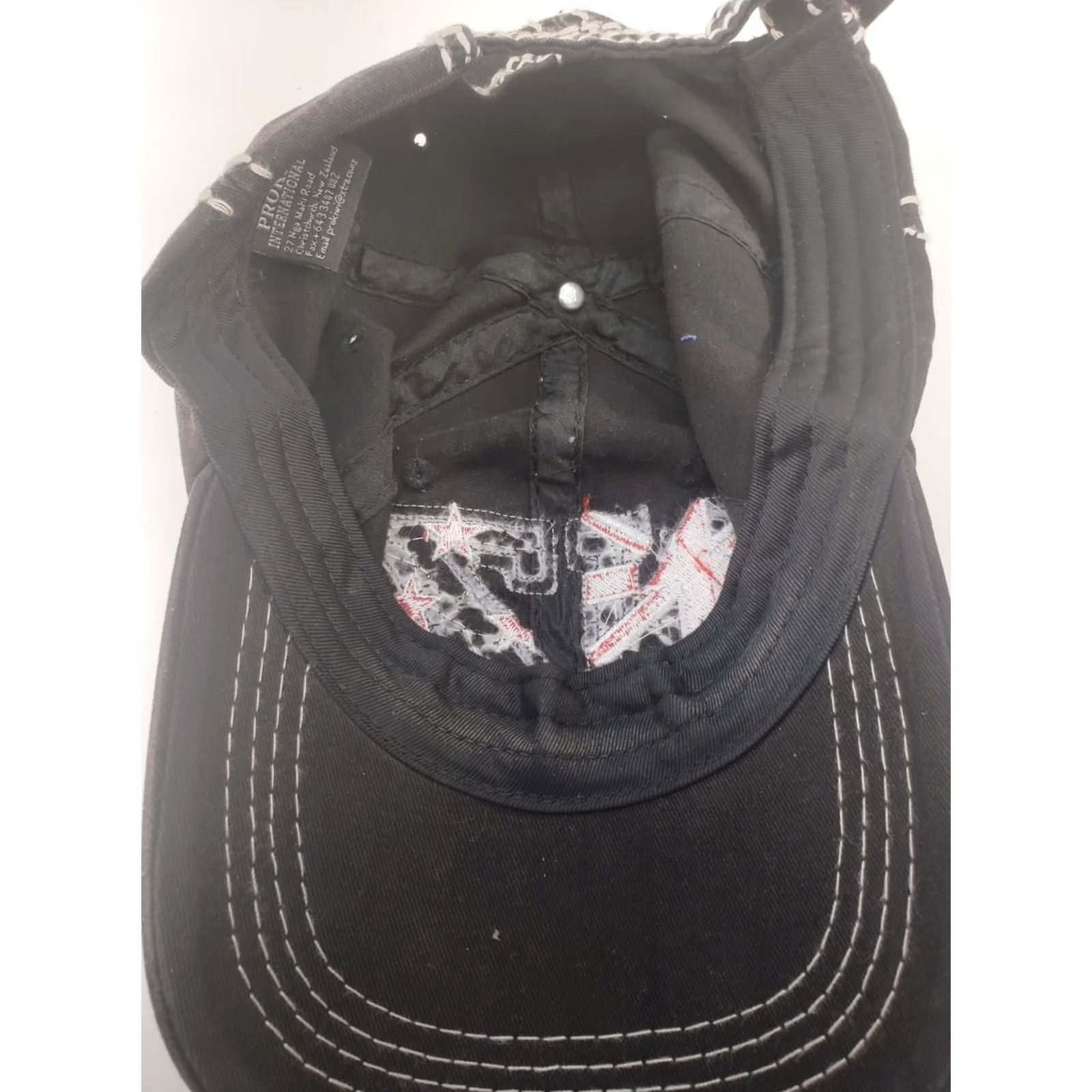 Bally NEW ZEALAND FERN BLACK ADJUSTABLE STRAP HAT BALL CAP FLAG Big Stitch Embroidered HAT Size ONE SIZE - 7 Thumbnail