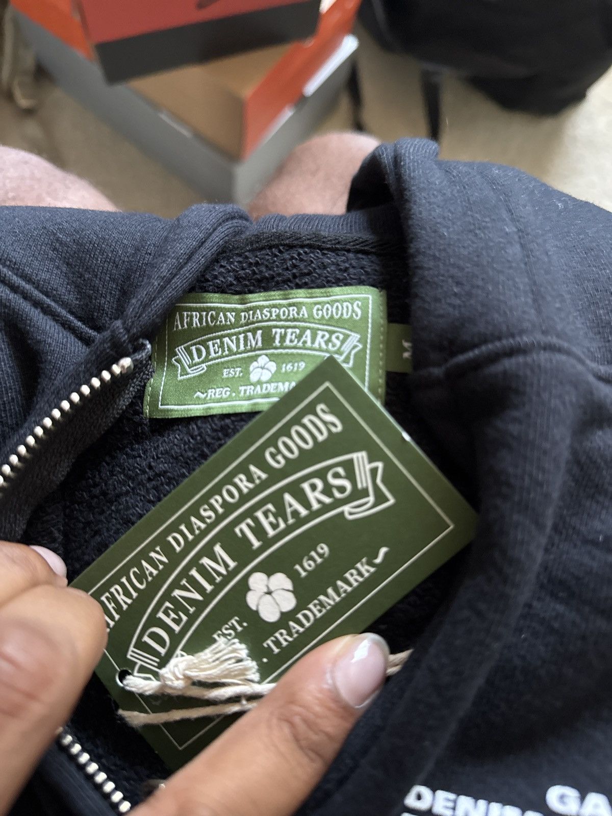 DENIM TEARS Denim Tears x Gabriel Moses Zip Hoodie Size US M / EU 48-50 / 2 - 3 Thumbnail