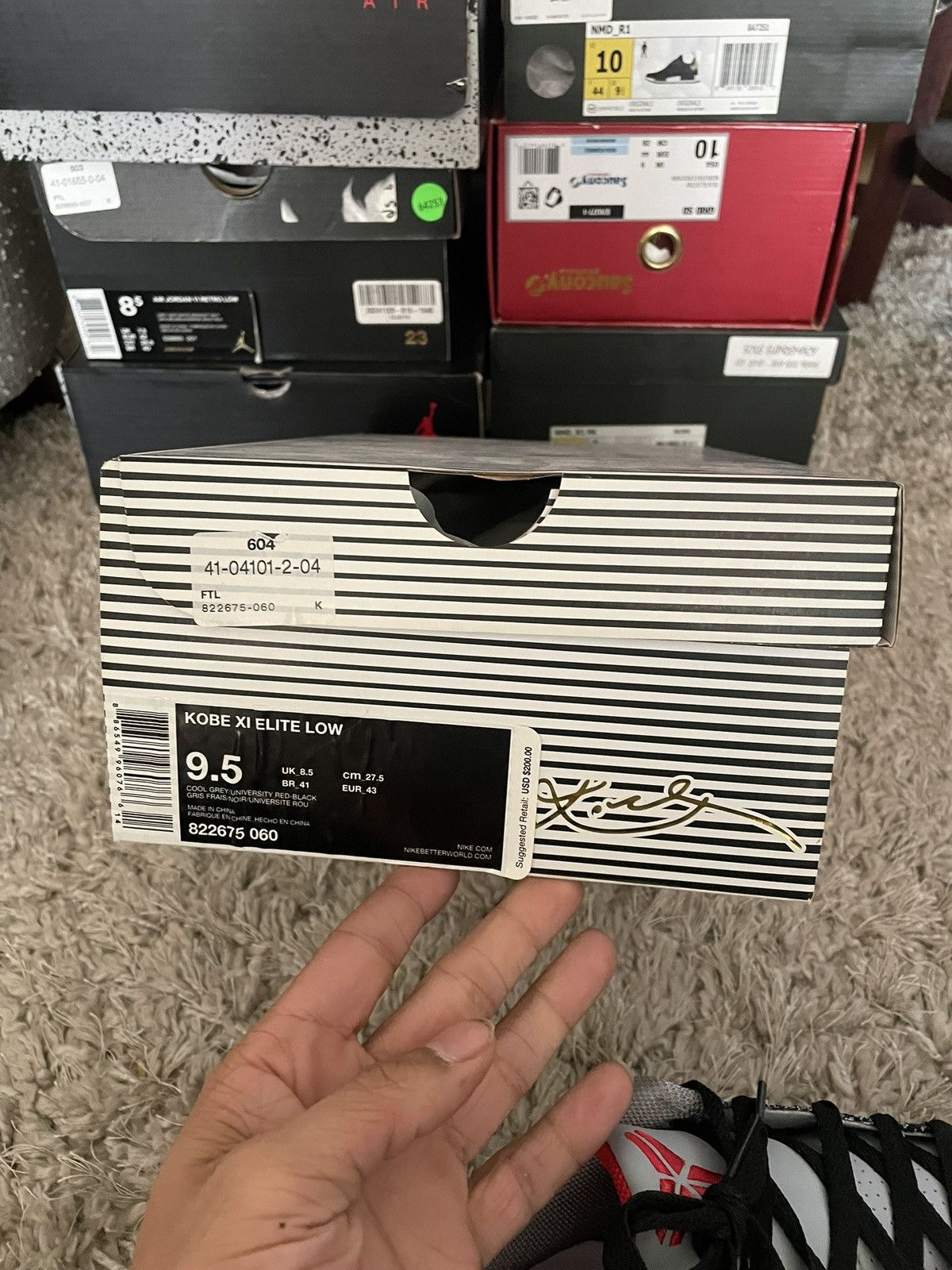 Nike Kobe 11 Elite Low Tinker Muse Size US 9.5 / EU 42-43 - 8 Thumbnail