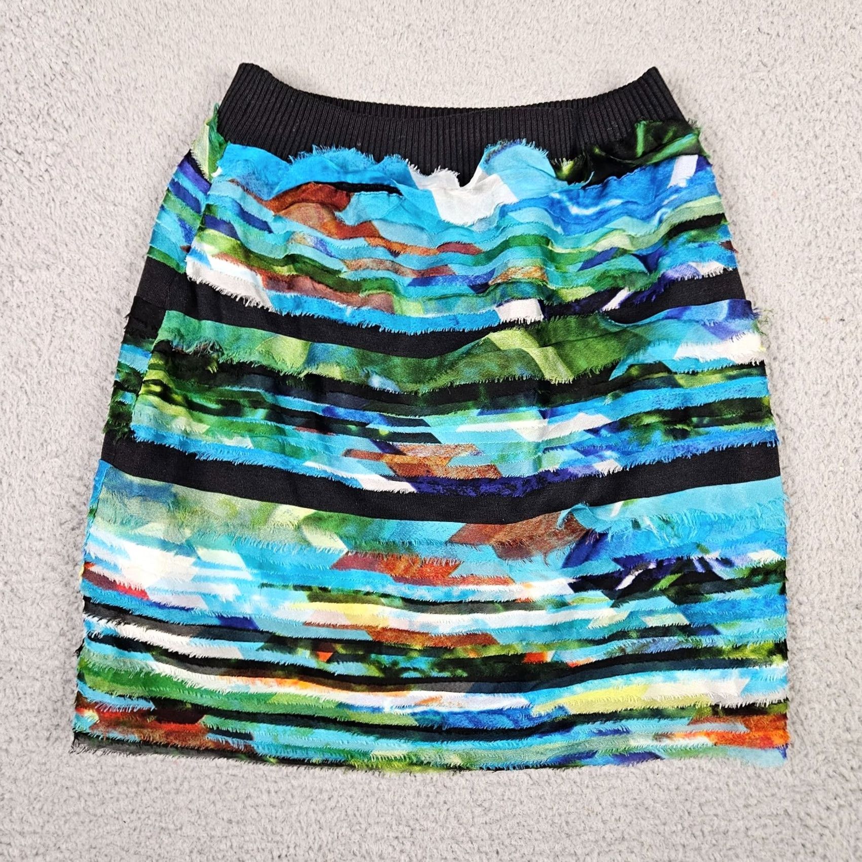 Rag & Bone rag & bone Women's Mini Lining Pull-on Skirt S Multicolor Striped Casual Short Skirt Womens Size 28" / US 6 / IT 42 - 8 Thumbnail