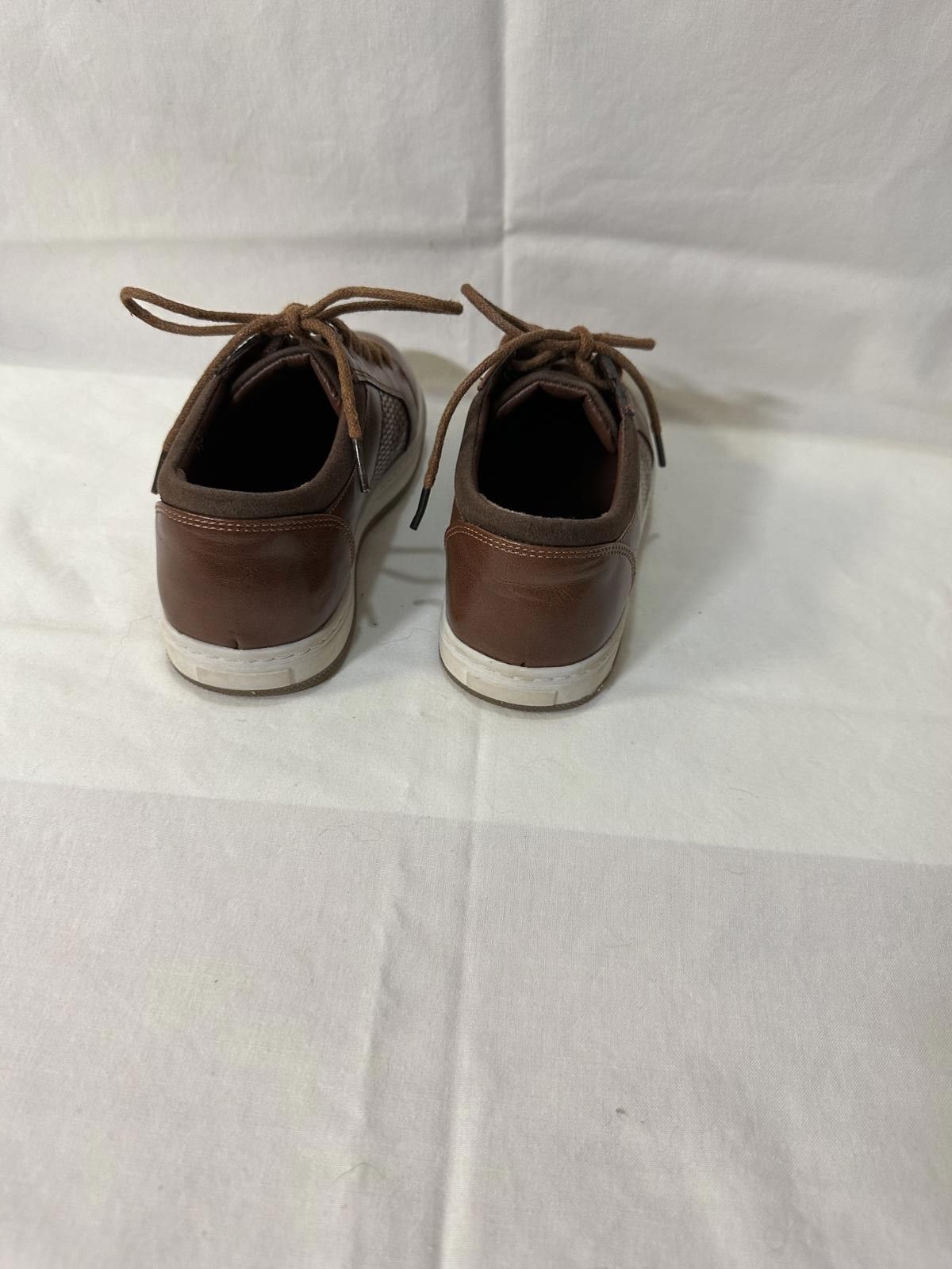 Designer Kids' Brown Leather Sneaker Oxfords - Size 11 Size US 11 / EU 44 - 6 Thumbnail