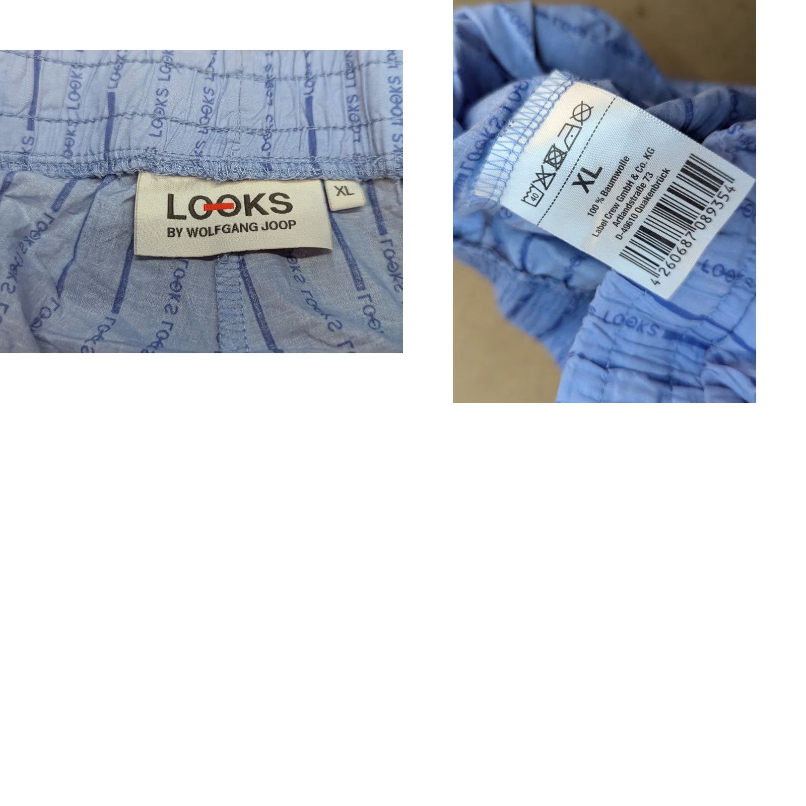 Vintage Joop! Mens Pants Striped Cotton Blue LOOKS Wolfgang Joop Drawstring XL Pants Casual Regular Mens Size US 36 / EU 52 - 8 Thumbnail