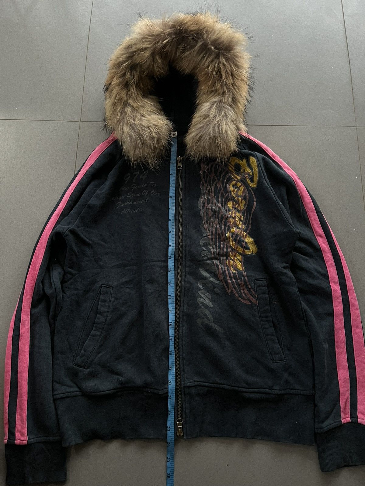 If Six Was Nine JAPANESE ATC+INTHEATTIC FUR WINGS ZIPHOODIE VKEI GOTHIC PUNK Size US M / EU 48-50 / 2 - 9 Thumbnail