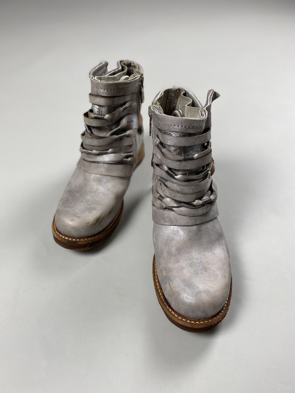 A.S.98 A.S. 98 ladies avant-garde ankle combat boots shoes size 37 Size US 7 / IT 37 - 7 Thumbnail