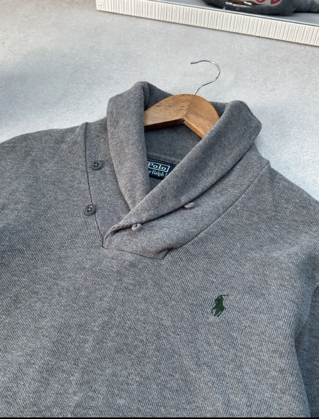 Polo Ralph Lauren Vintage Polo Ralph Lauren Shawl Collar Neck Jumper Sweater Size US M / EU 48-50 / 2 - 3 Thumbnail