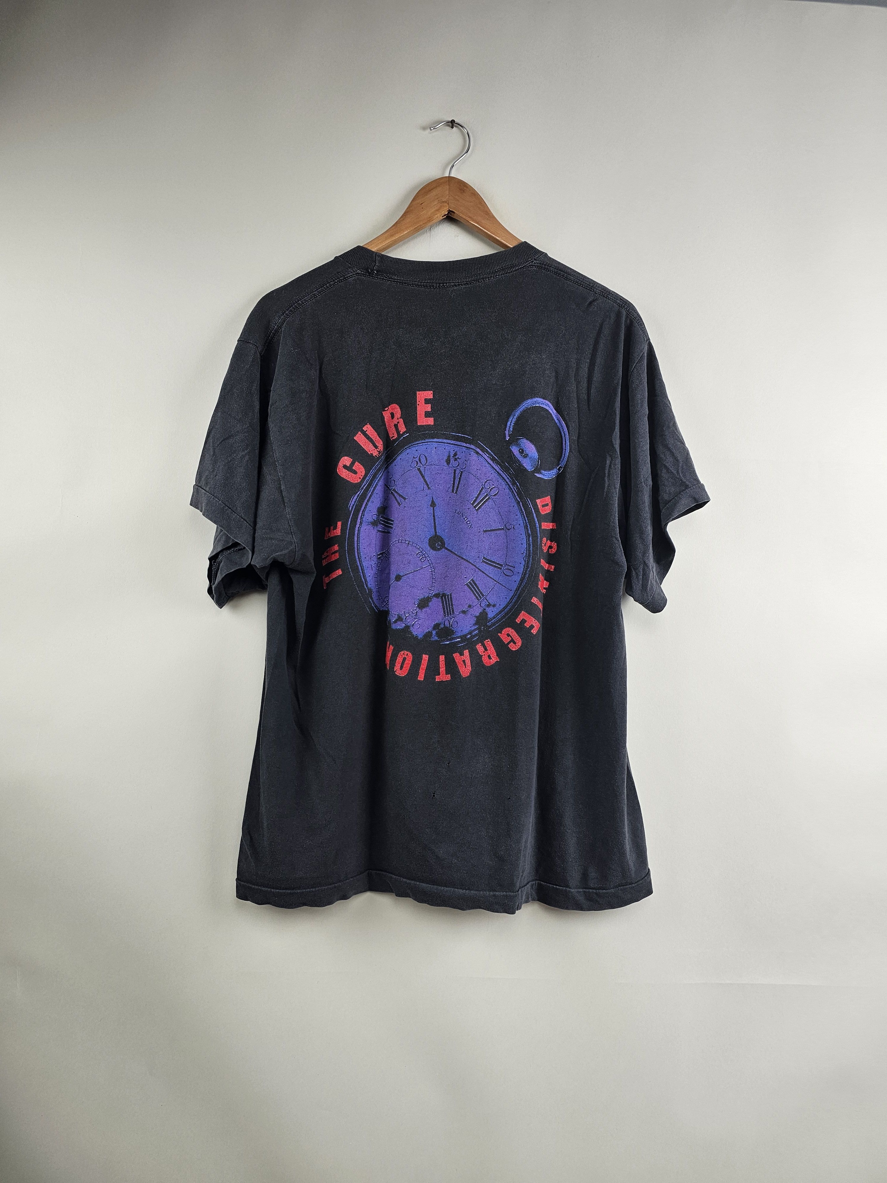 Band Tees × The Cure × Vintage 90s The Cure Robert Smith Disintegration L 21.5" 28" Size US L / EU 52-54 / 3 - 5 Thumbnail