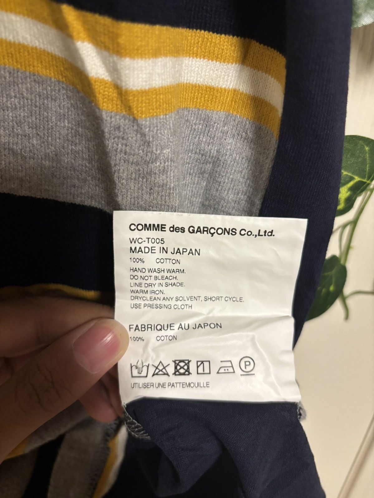 Junya Watanabe Junya wantanabe x comme de garcons ad18 srtiped tee MEN Size US S / EU 44-46 / 1 - 5 Thumbnail