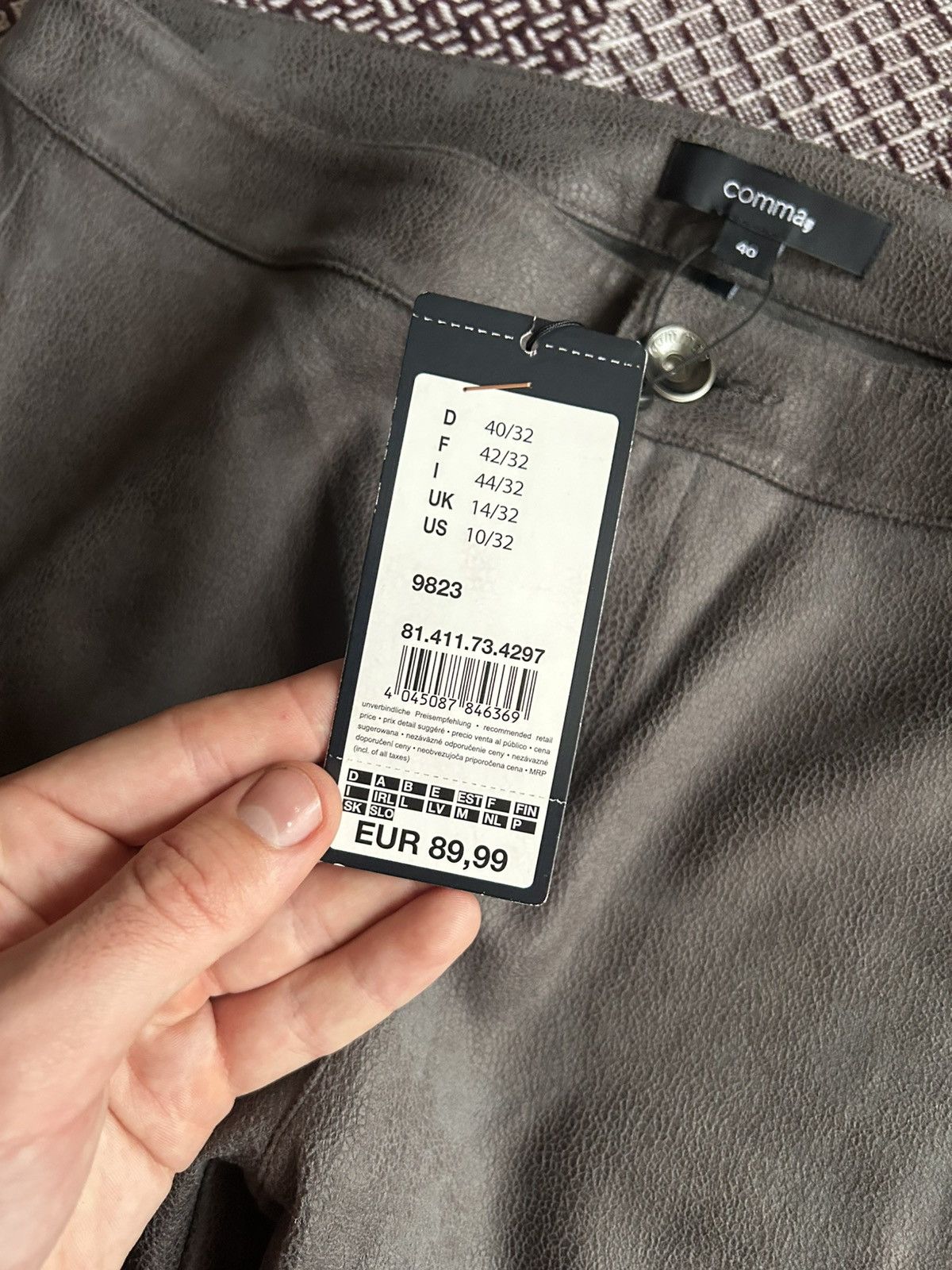Other Comma New Pants Women Skinny Fit AvantGarde Style Size US 10 Size 32" / US 10 / IT 46 - 5 Thumbnail