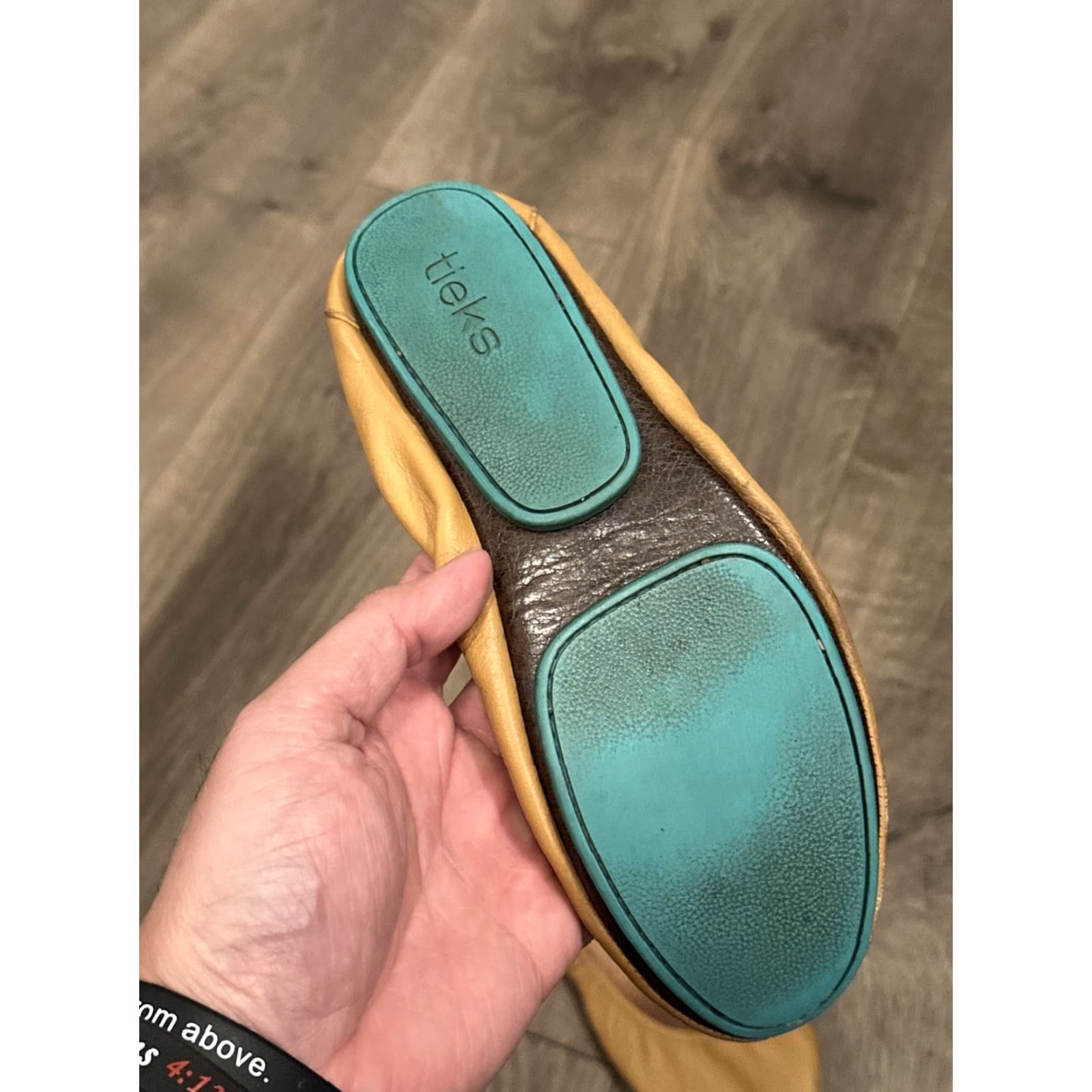 Vintage Tieks Camel Ballet Flats Women Size 7 Leather Standard Width Size US 7 / IT 37 - 4 Thumbnail