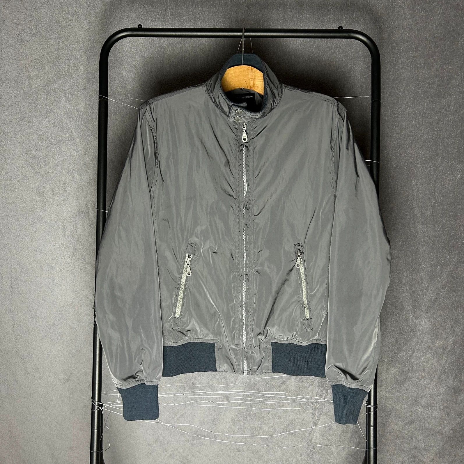 Designer × Japanese Brand × Takeshy Kurosawa Takeshy Kurosawa grey bomber jacket designer Size M / US 6-8 / IT 42-44 - 1 Thumbnail