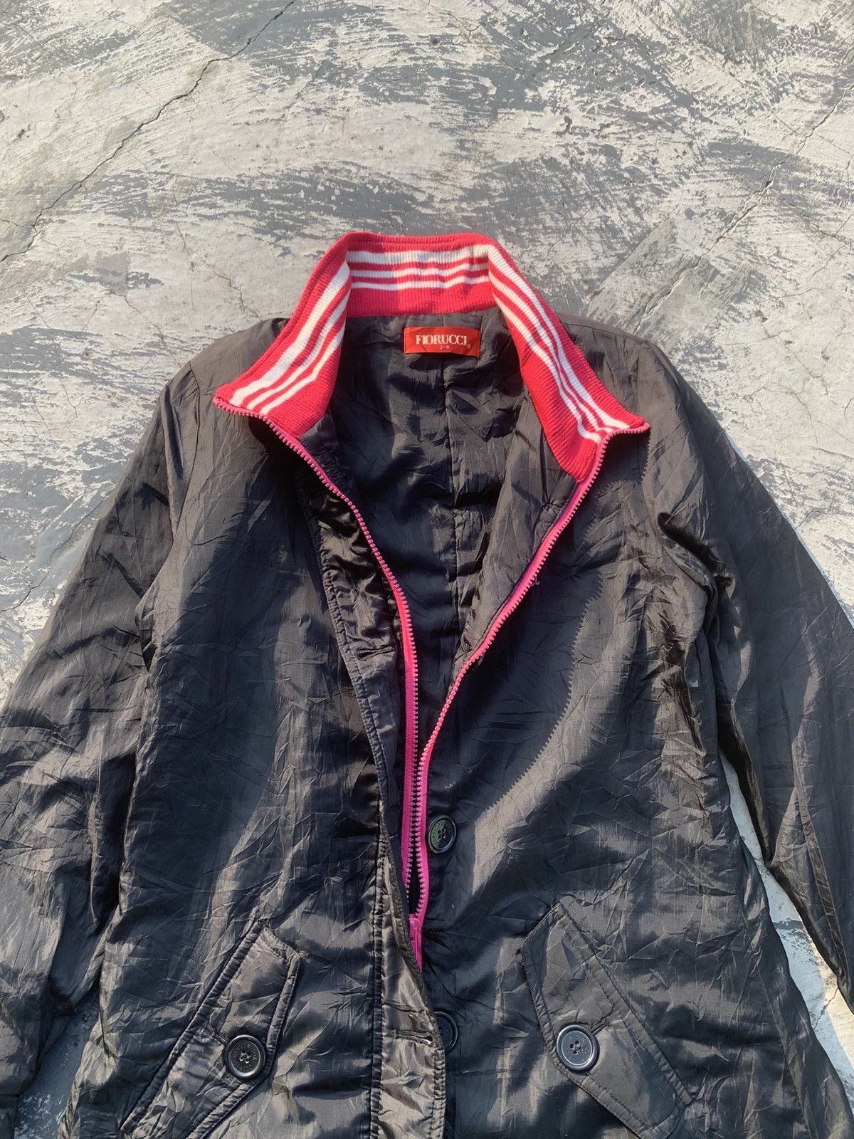Fiorucci Vintage Fiorucci lightweight Double Collar jacket Size L / US 10 / IT 46 - 10 Thumbnail