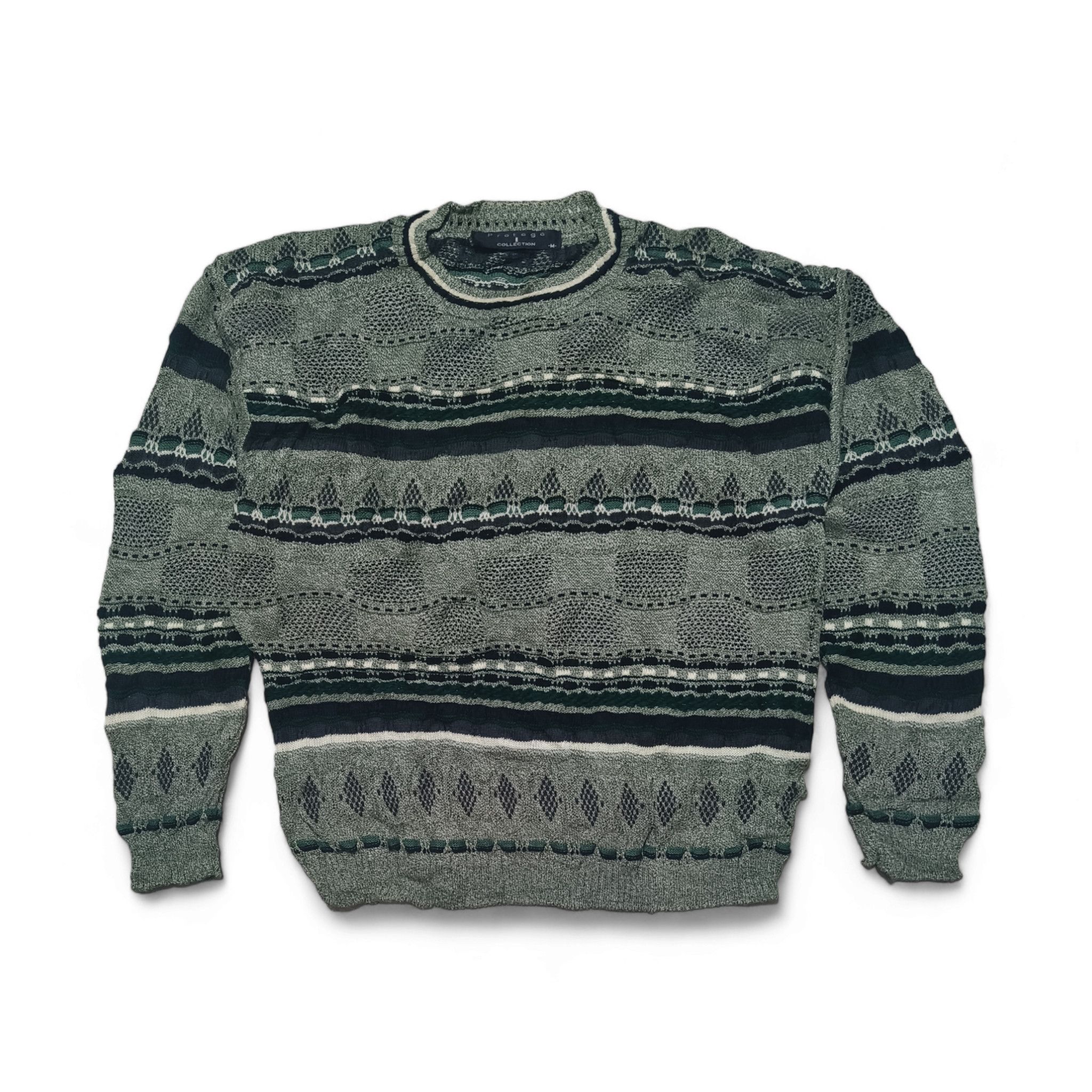 Protege Vintage PROTEGE Coogi Inspired Notorious Knit Wool Sweater Size US M / EU 48-50 / 2 - 1 Thumbnail
