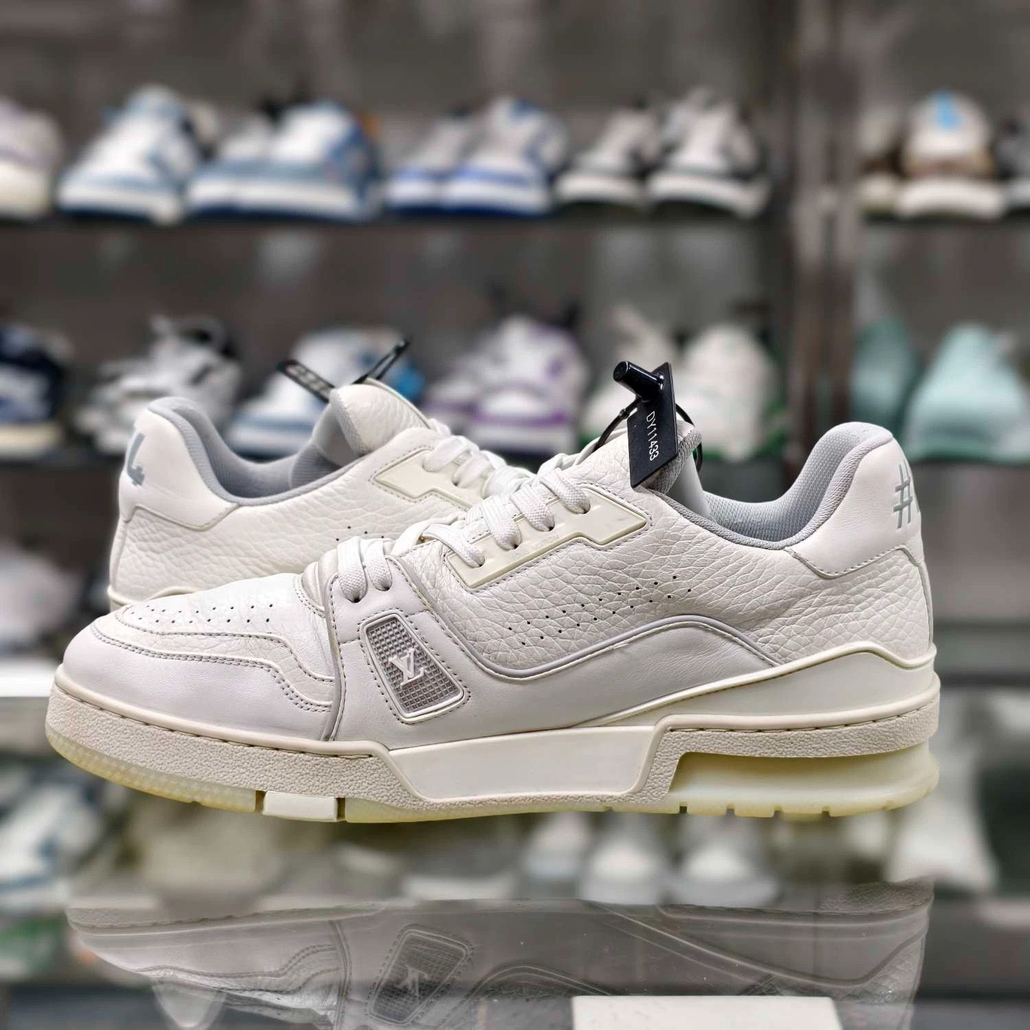 Louis Vuitton louin vuitton lv trainer white cement sneakers Size US 8.5 / EU 41-42 - 5 Thumbnail