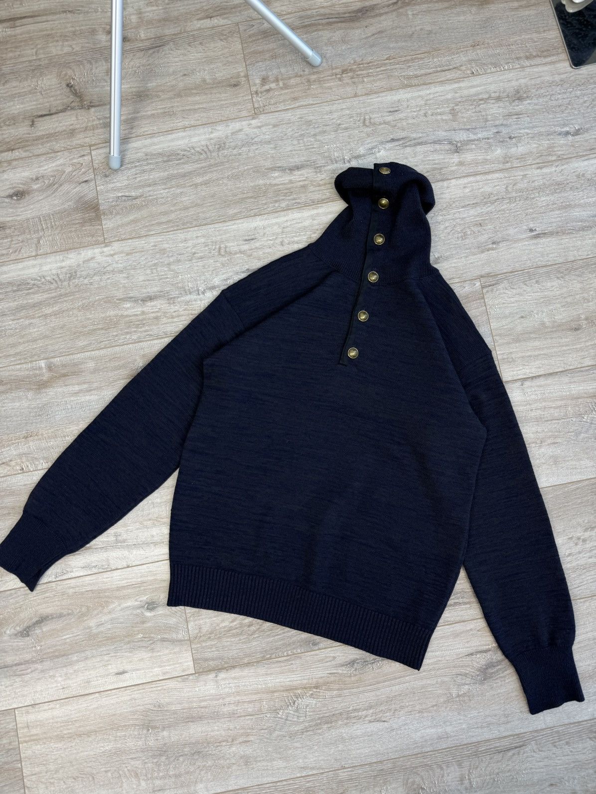 Burberry Prorsum Burberry Prorsum Wool Fall 2010 Button Turtleneck Sweater Size US L / EU 52-54 / 3 - 4 Thumbnail