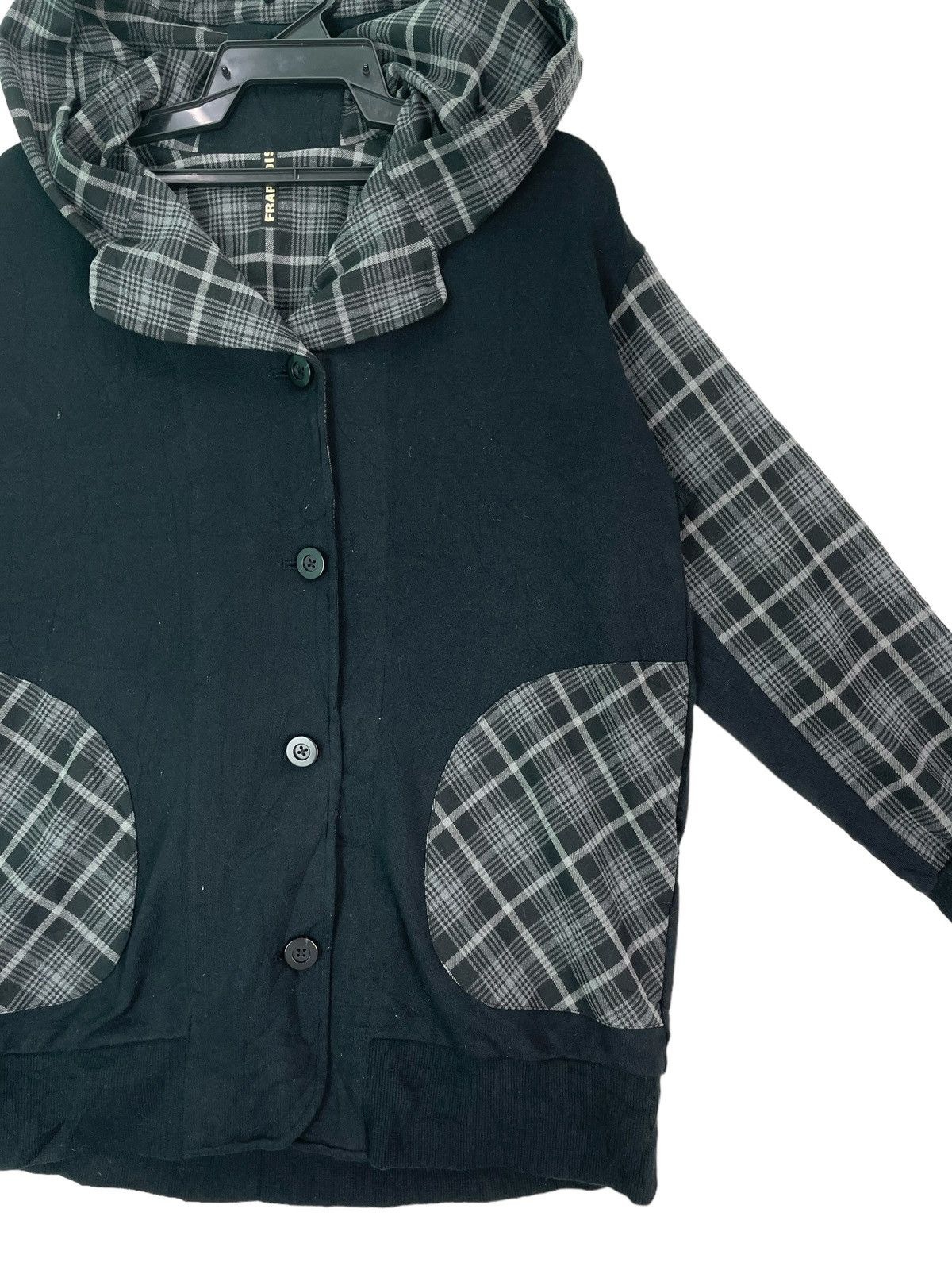 Frapbois Vtg 90s FRAPBOIS tartan plaid parts hooded jacket button up Size US S / EU 44-46 / 1 - 2 Thumbnail
