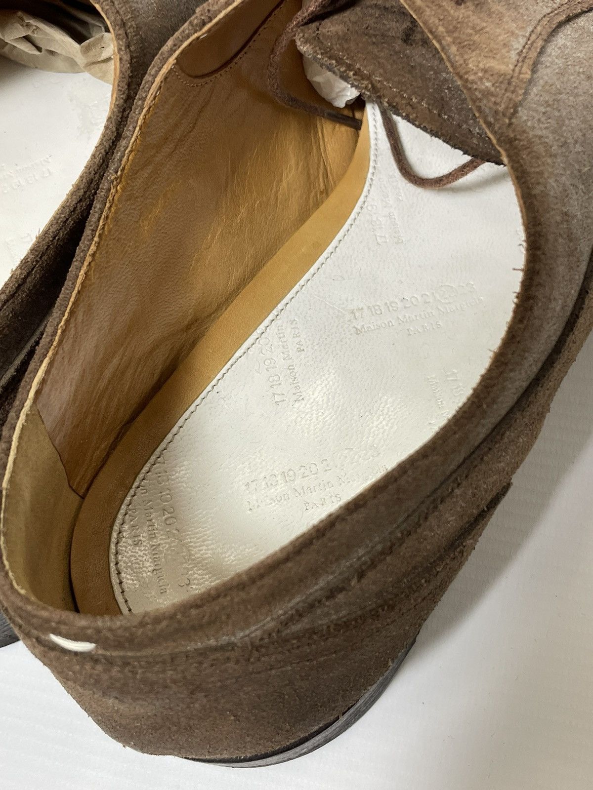 Maison Margiela ‘Mould’ Effect Suede Oxford Shoes Size US 11 / EU 44 - 12 Thumbnail