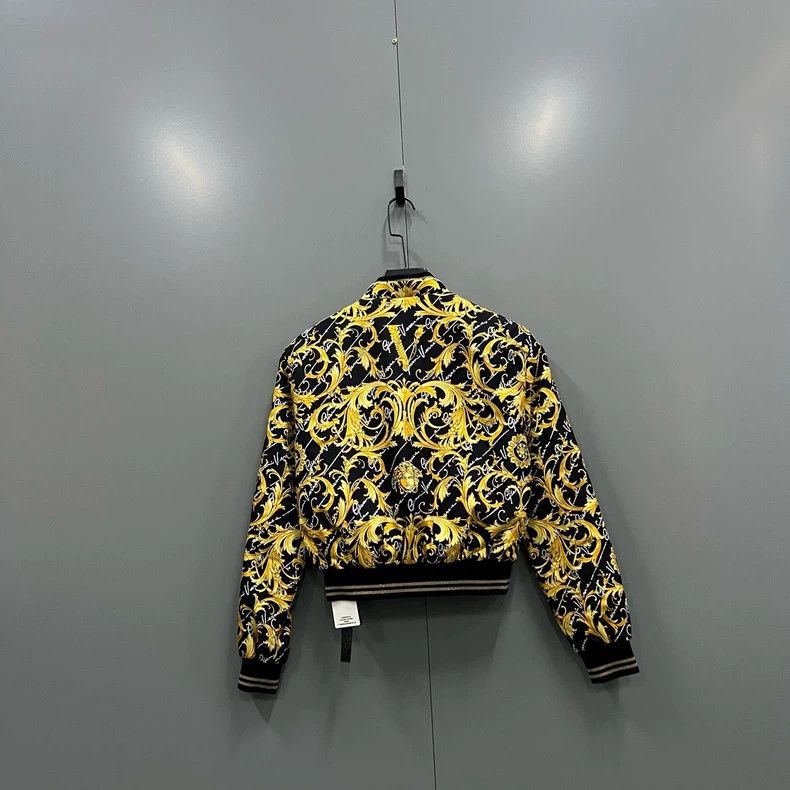 Versace Versace The rhinestone pattern is printed all over the jac Size S / US 4 / IT 40 - 3 Thumbnail