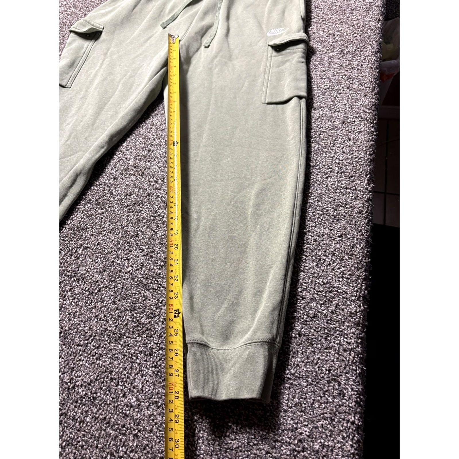 Nike Nike Pants Mens XL Green Club Fleece Jogger Cargo Sweatpants Light CD3129 Size US 36 / EU 52 - 5 Thumbnail