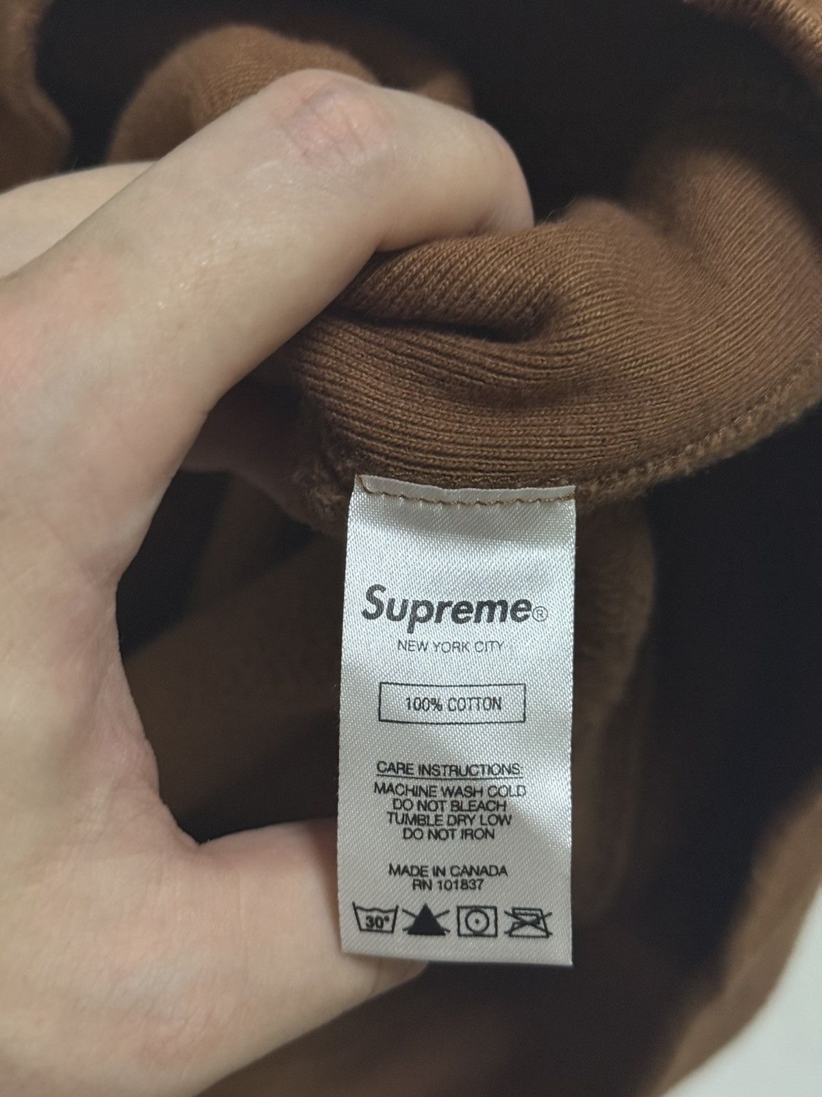 Supreme Supreme fw17 rust Brown box logo hooded hoodie Size US S / EU 44-46 / 1 - 5 Thumbnail