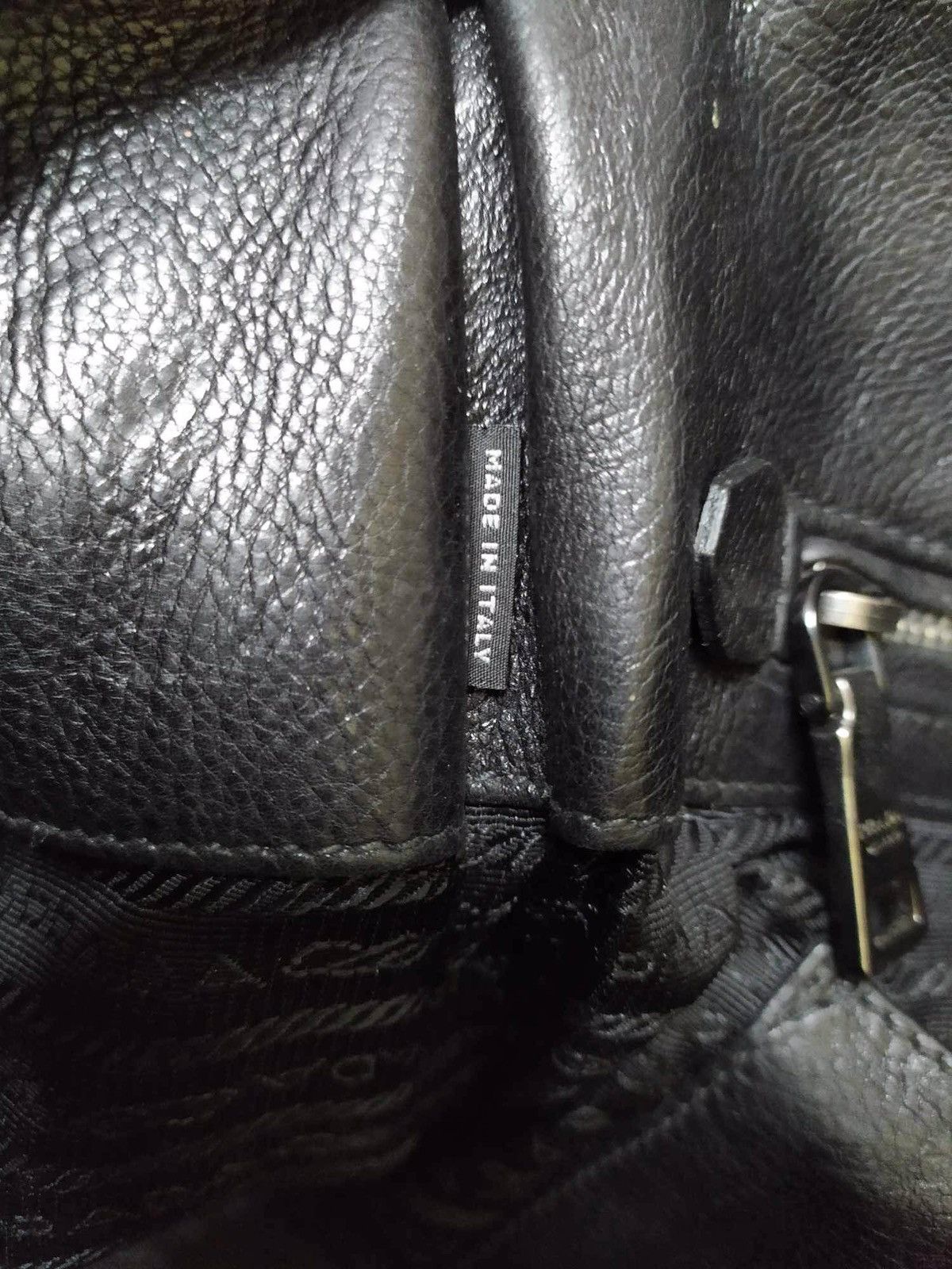 Prada PRADA Green Black Leather 2Way Shoulder Cross Body Bag Size ONE SIZE - 4 Thumbnail