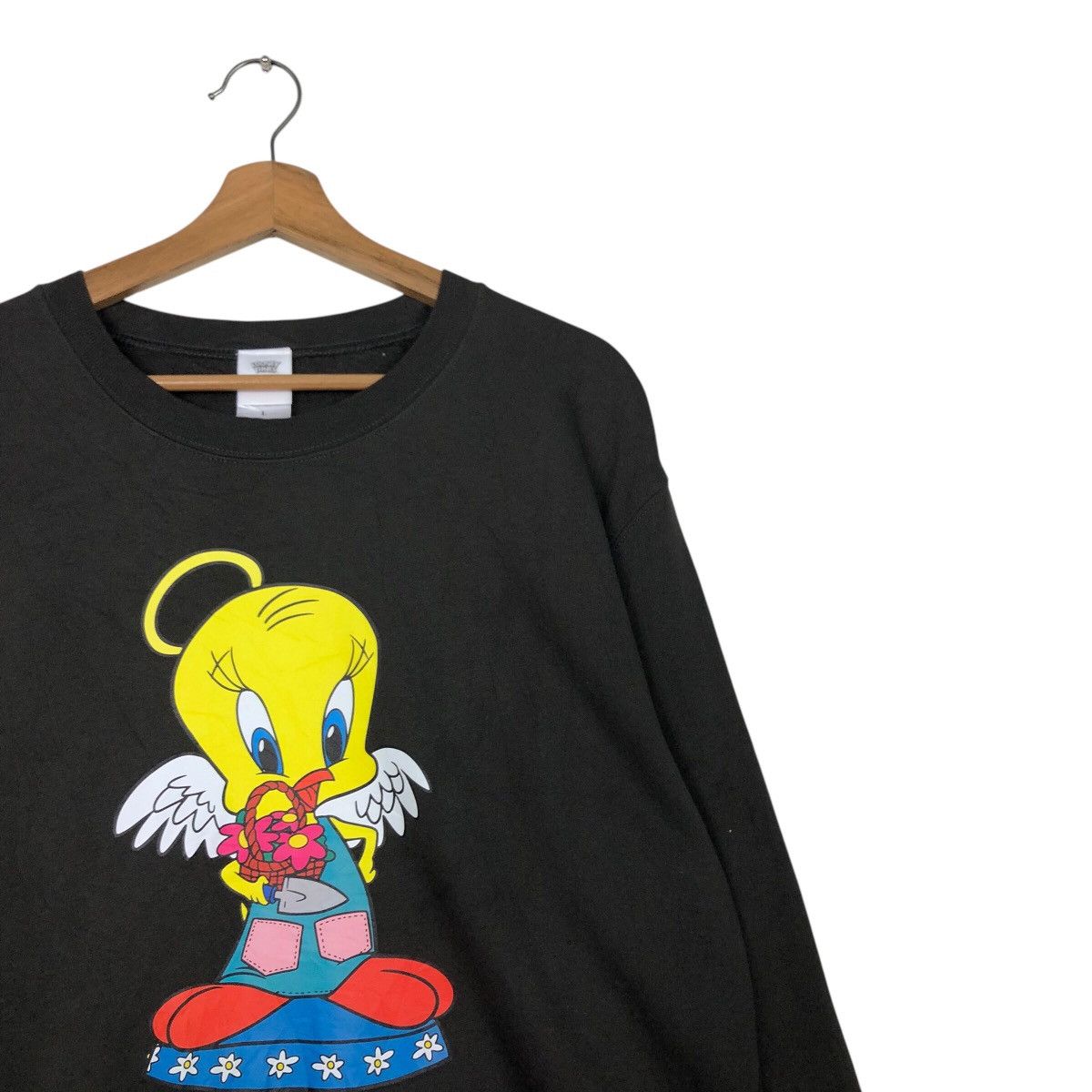 Cartoon Network 📌Vintage Sweatshirt Looney Tunes Big Logo Cartoon Design Size US L / EU 52-54 / 3 - 7 Thumbnail