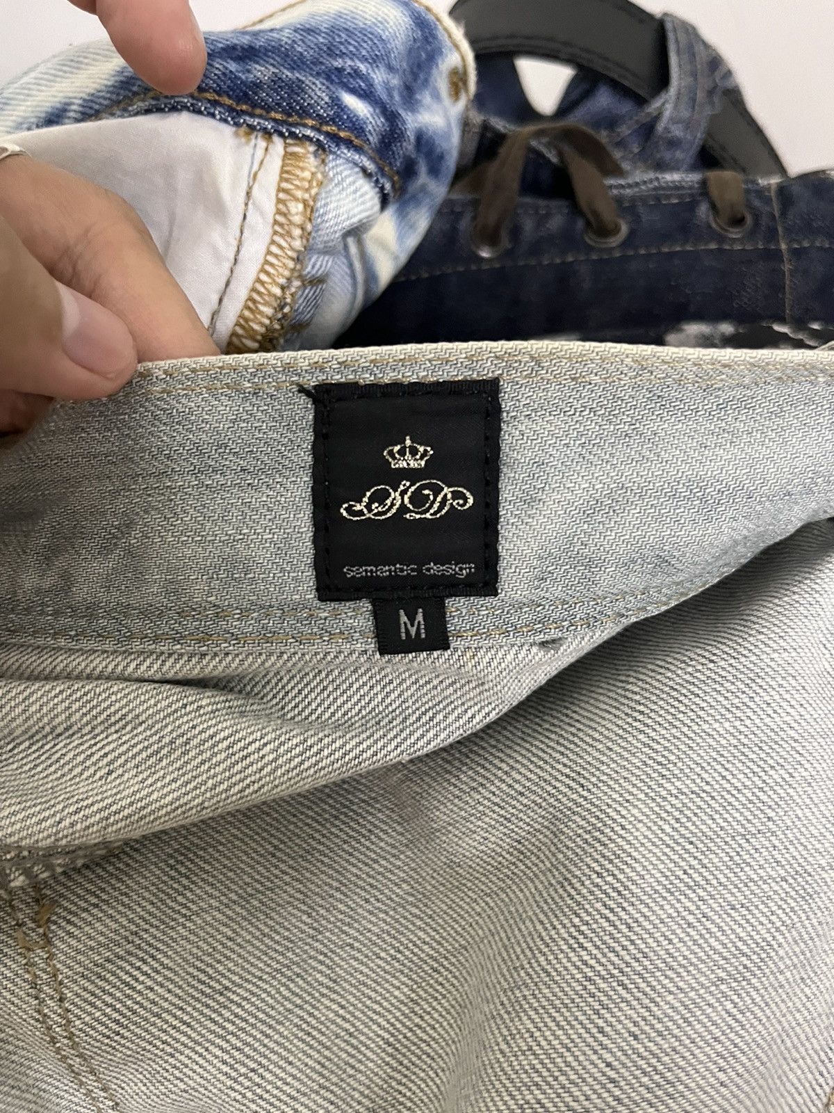 semanticdesign 2000s Semantic Design Avant-Garde Stacked Jeans Size US 32 / EU 48 - 5 Thumbnail