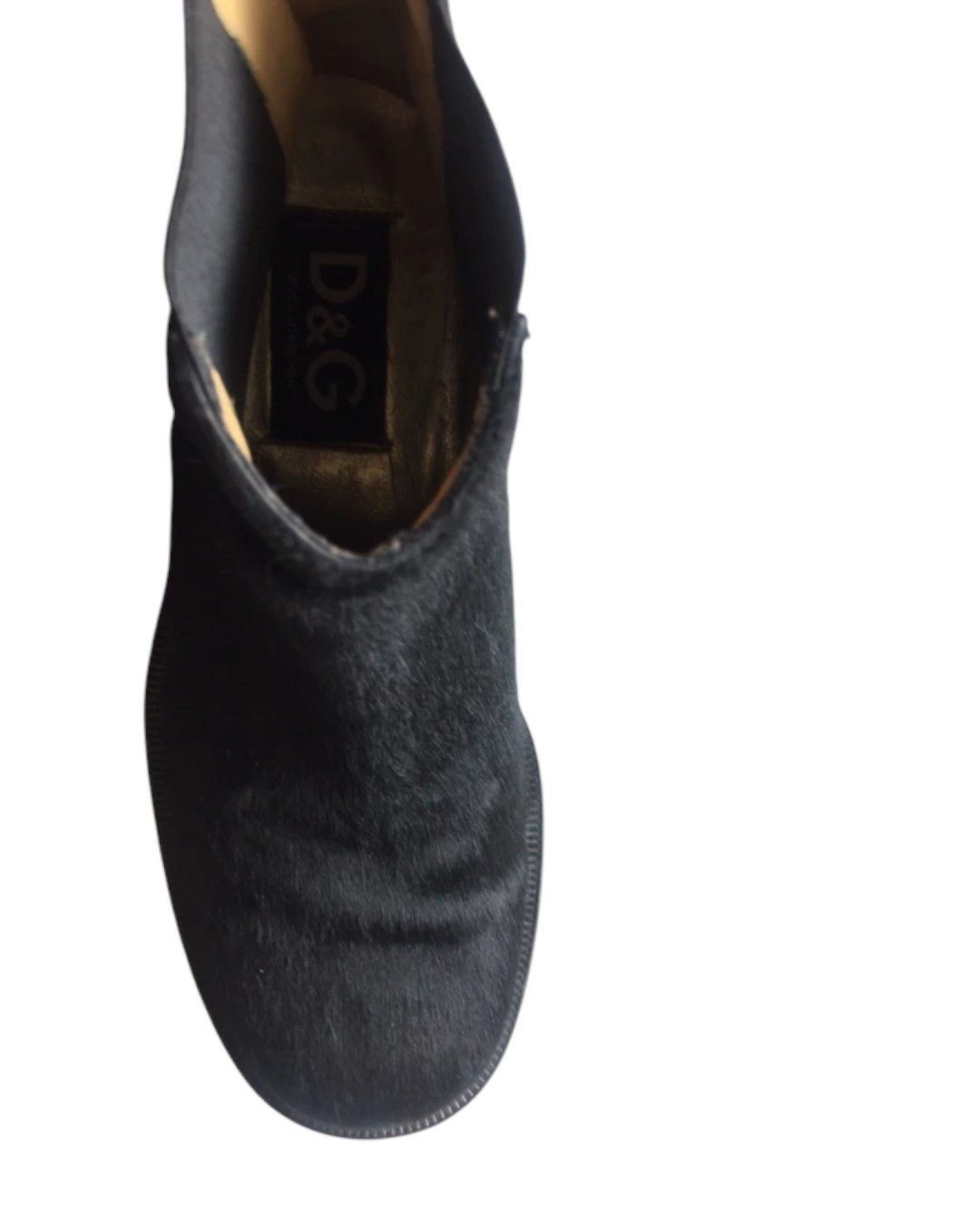 Dolce & Gabbana PONY HAIR LEATHER BOOTS Size US 7 / EU 40 - 4 Thumbnail