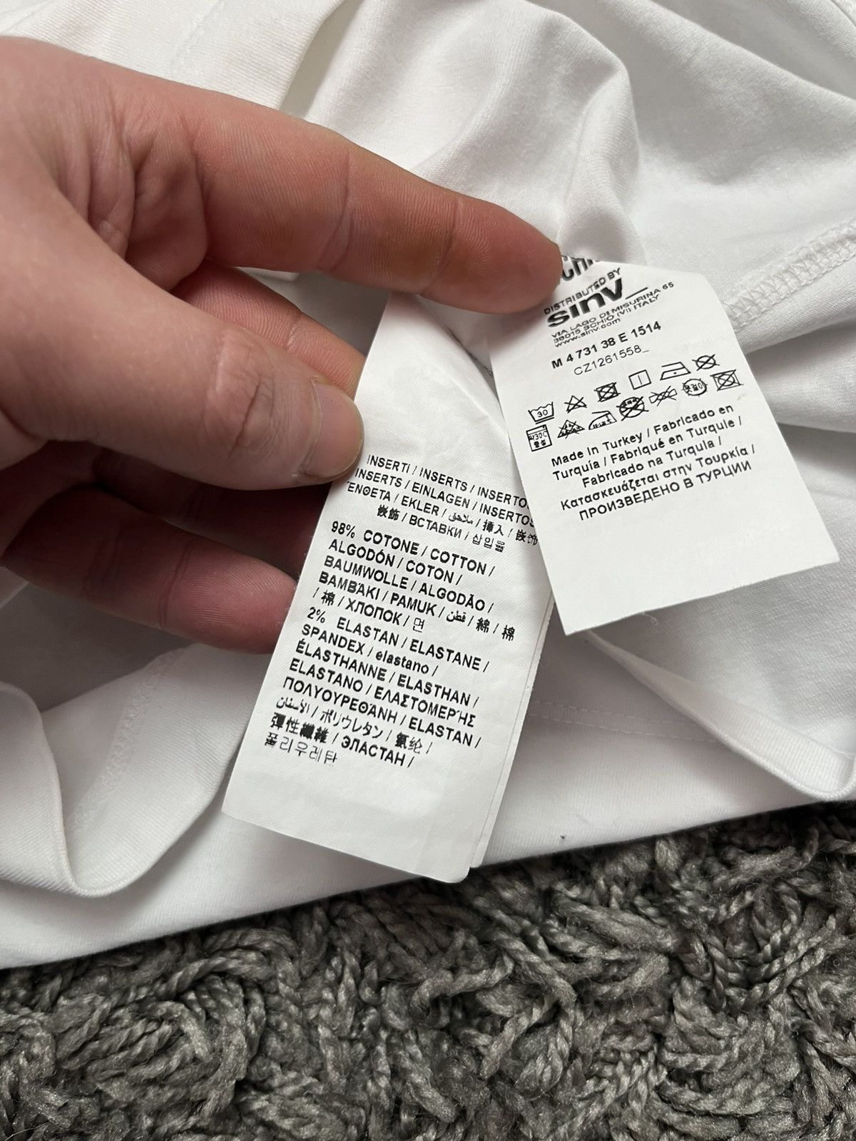 Moschino Love Moschino Est. 2008 Milano Graphic Tee White Size US XL / EU 56 / 4 - 7 Thumbnail