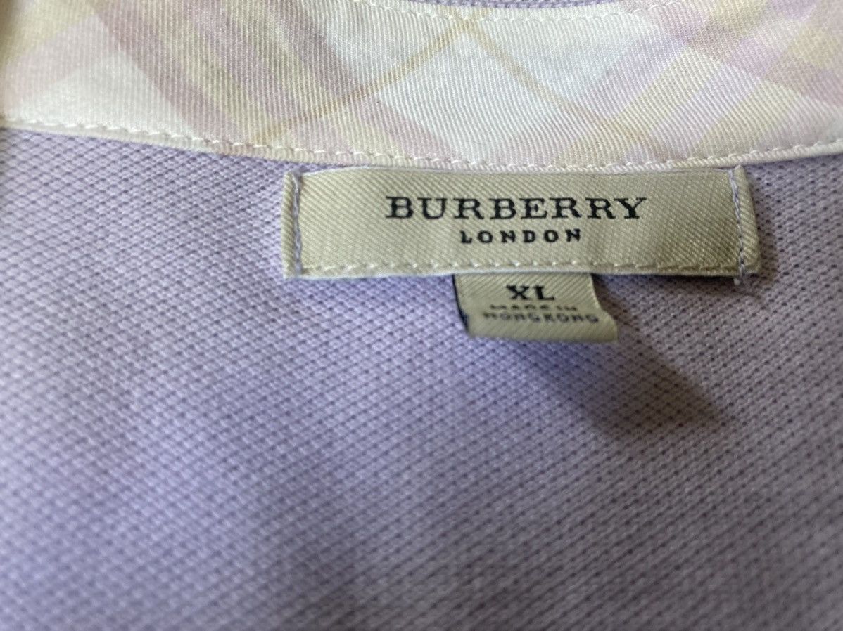 Burberry × Designer Burberry Haft Polo Shirt Size L / US 10 / IT 46 - 2 Thumbnail