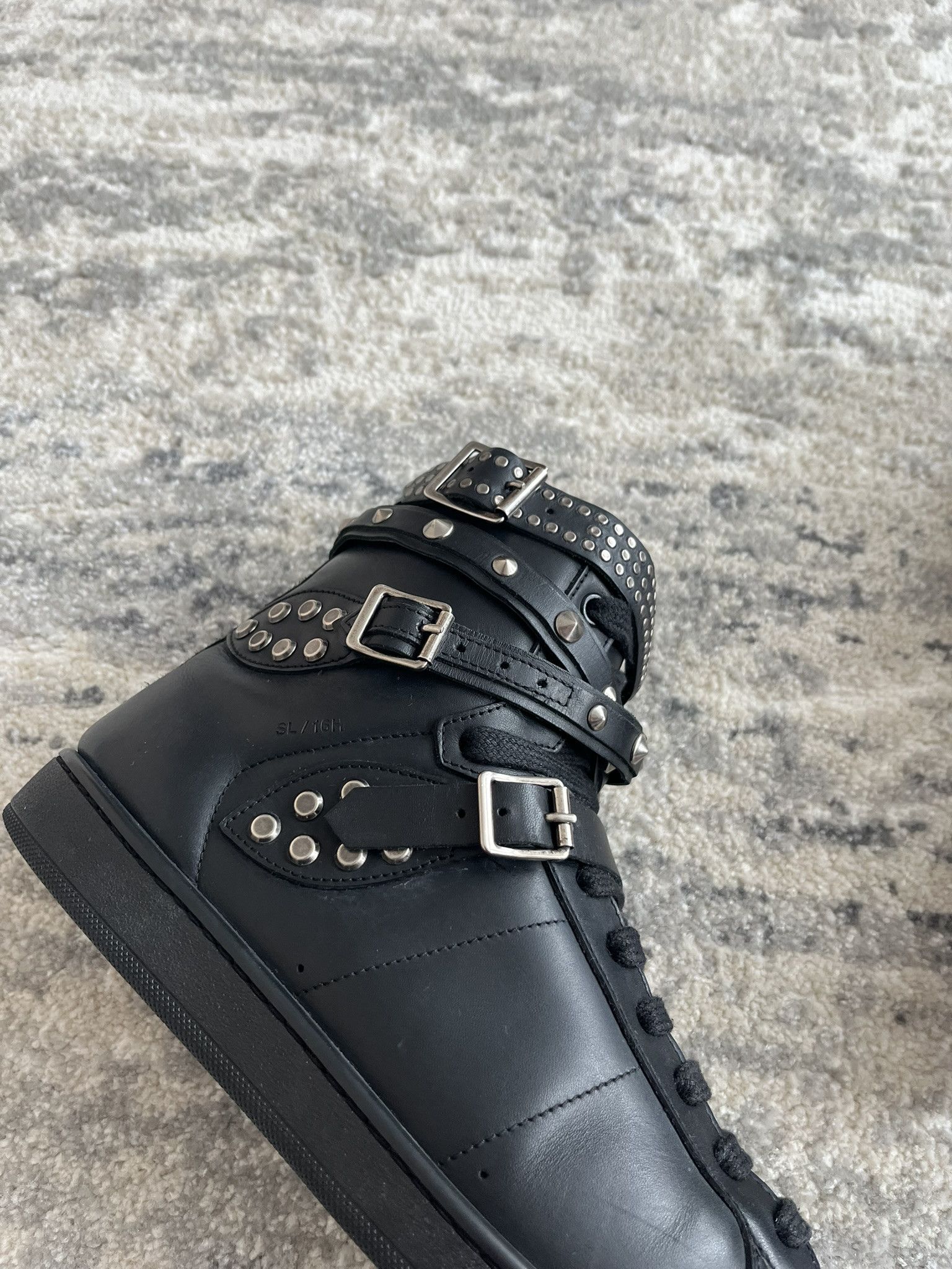 Hedi Slimane × Saint Laurent Paris saint laurent sl/16h studded high tops by hedi slimane Size US 9 / EU 42 - 2 Thumbnail