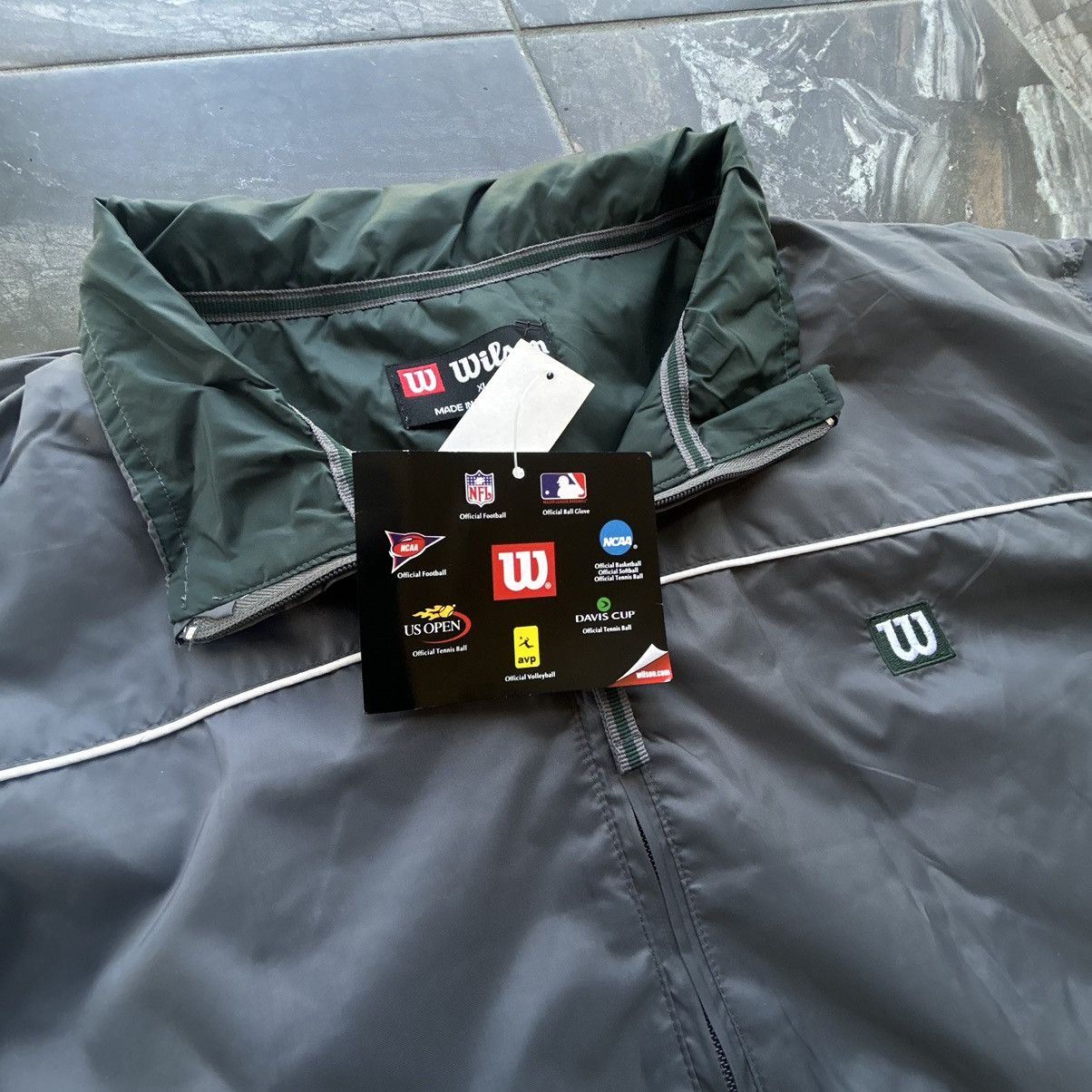 Wilson Vintage 90’s Wilson Athletics Green Windbreaker Tracksuit Size US XL / EU 56 / 4 - 4 Thumbnail