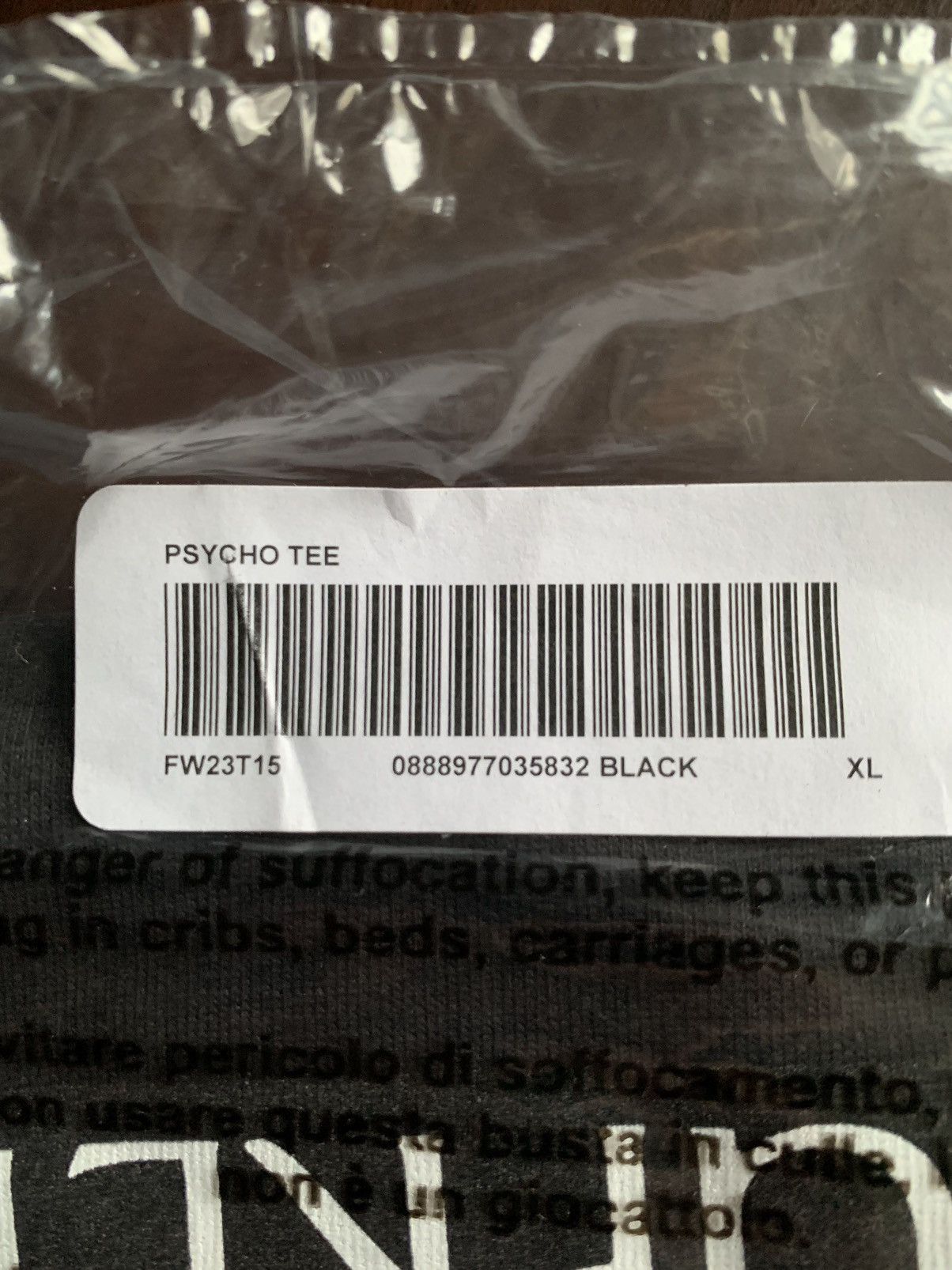 Supreme Supreme American Psycho Tee Black Size US XL / EU 56 / 4 - 2 Thumbnail