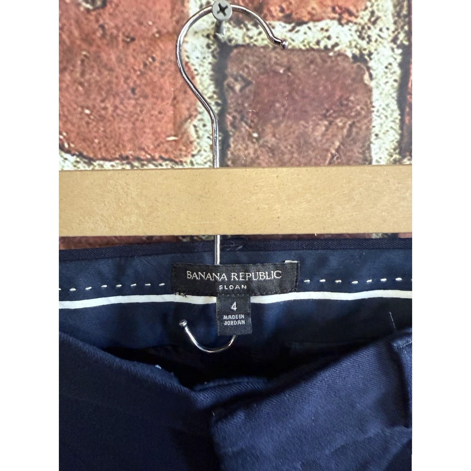 Banana Republic Banana Republic Pants Womens Chino Blue Sloan Business Size 4 Size 27" / US 4 / IT 40 - 3 Thumbnail