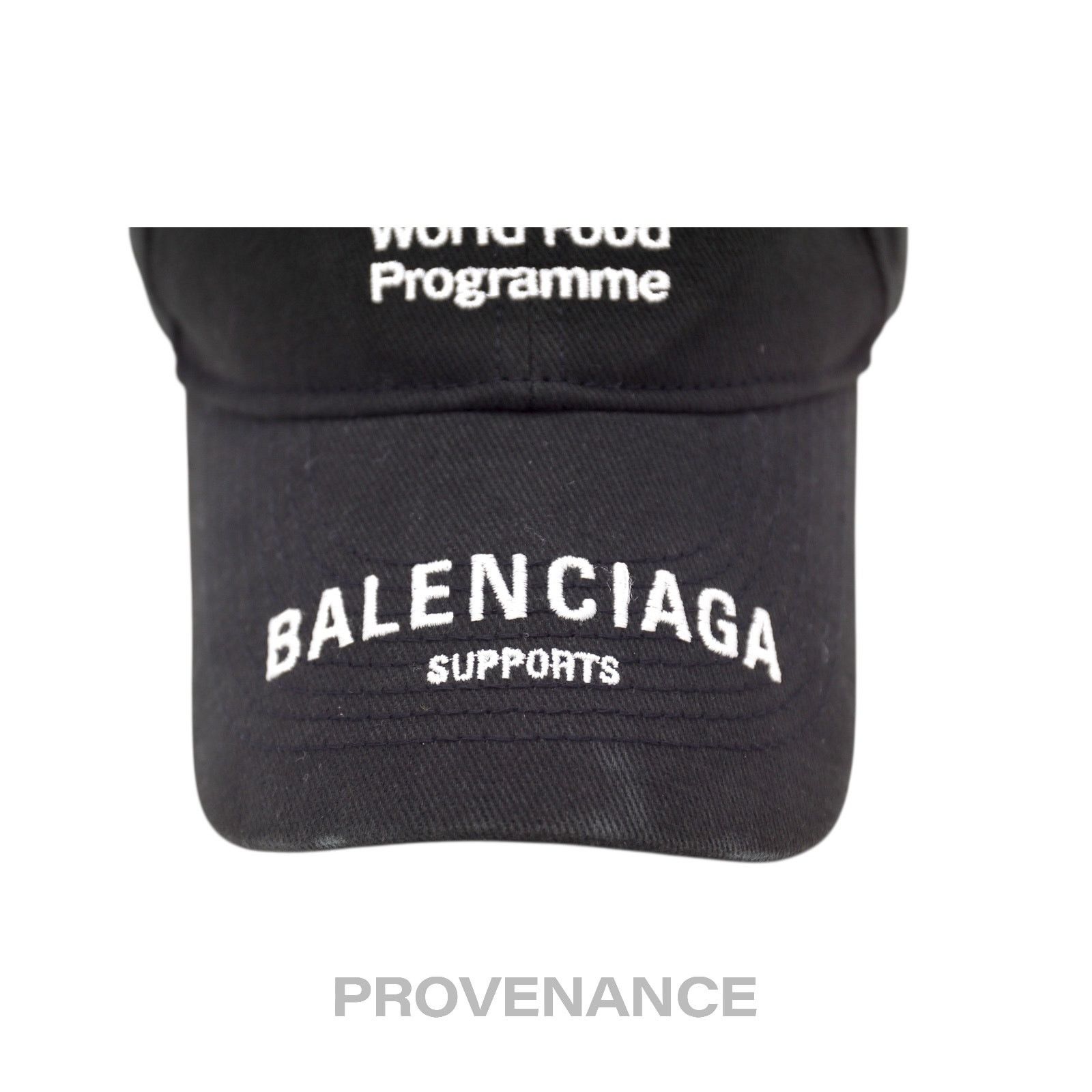 Balenciaga 🔴 Balenciaga WFP World Food Programme Cap - Black White Size ONE SIZE - 8 Thumbnail