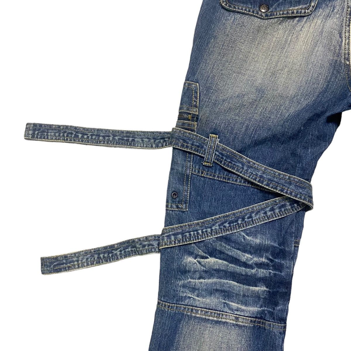 Japanese Brand Japanese Brand TOPISM Denim Bondage Raver Pants Size US 32 / EU 48 - 9 Thumbnail