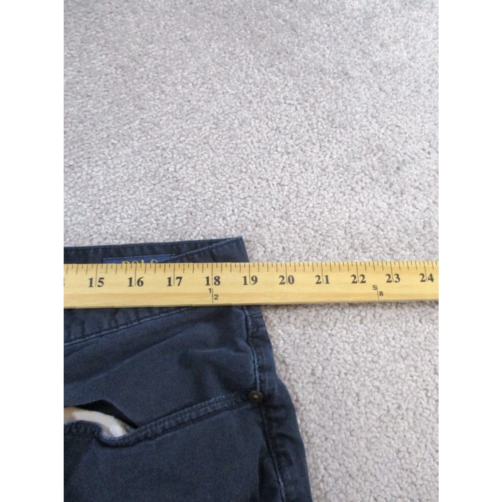 Polo Ralph Lauren Polo Ralph Lauren Pants Mens 38 Navy Chino Tapered 38x29 Vintage 90s Logo Preppy Mens Size US M / EU 48-50 / 2 - 7 Thumbnail