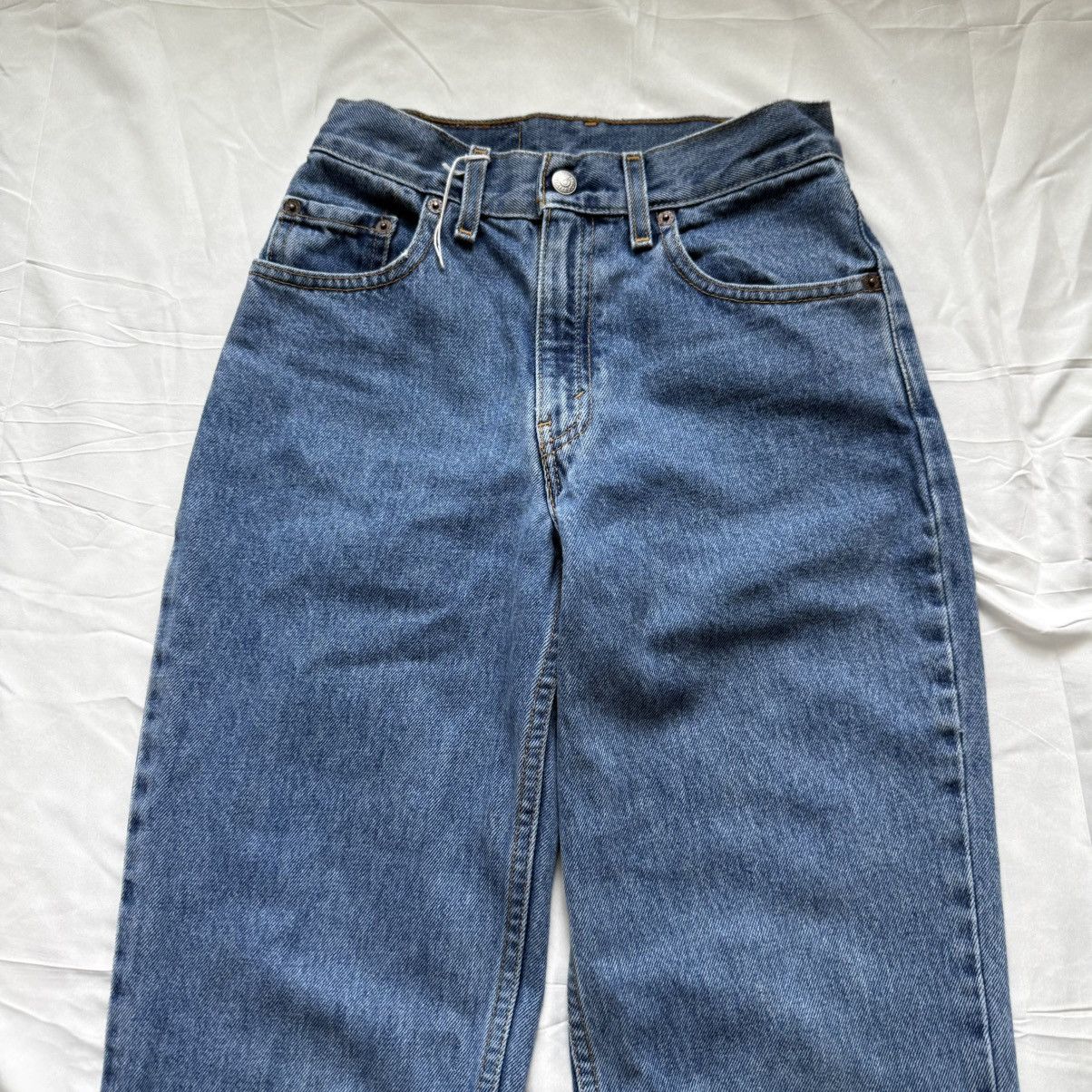 Levi's Vintage Clothing Levi’s 550 Slim Fit Jeans Youth Girls – Size 14 Medium Wash Size 36" / US 14 / IT 50 - 9 Thumbnail