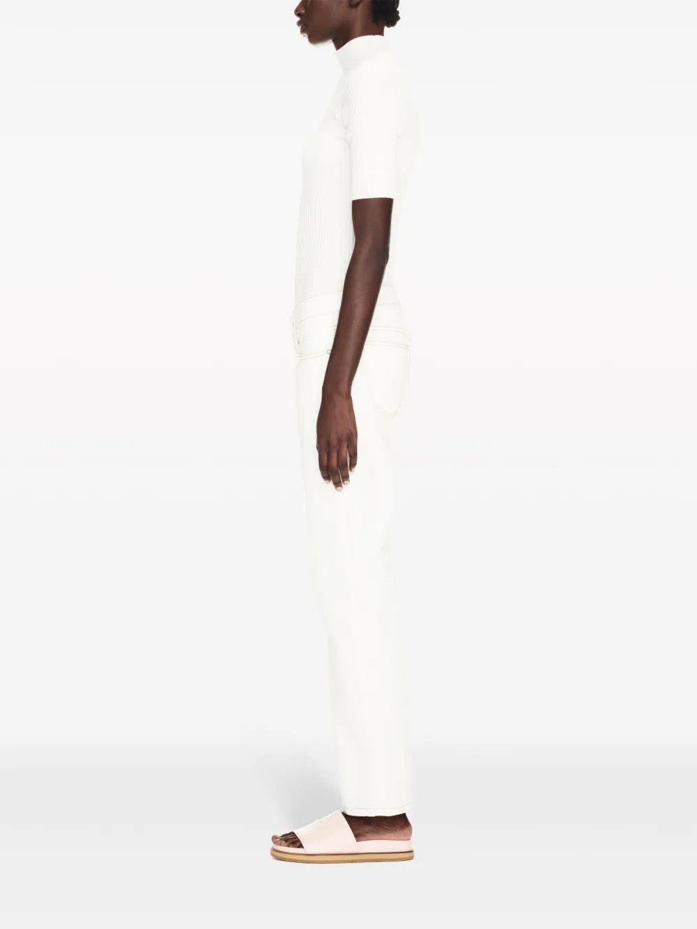 Off-White o1y1225 Denim Pant in White Size 28" / US 6 / IT 42 - 4 Thumbnail