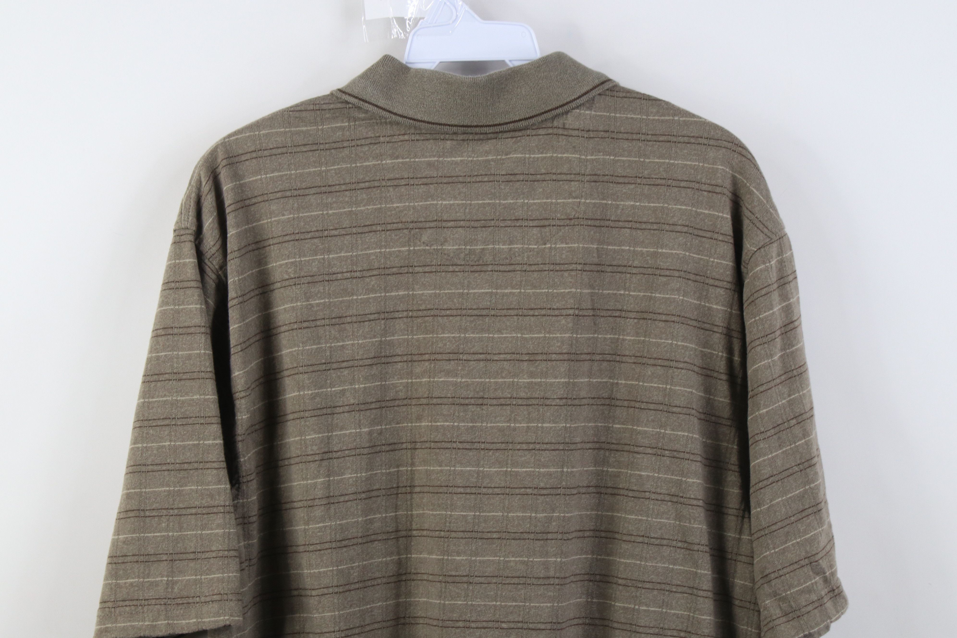 Vintage Vintage 90s Streetwear Striped Knit Golf Polo Shirt Size US L / EU 52-54 / 3 - 9 Thumbnail