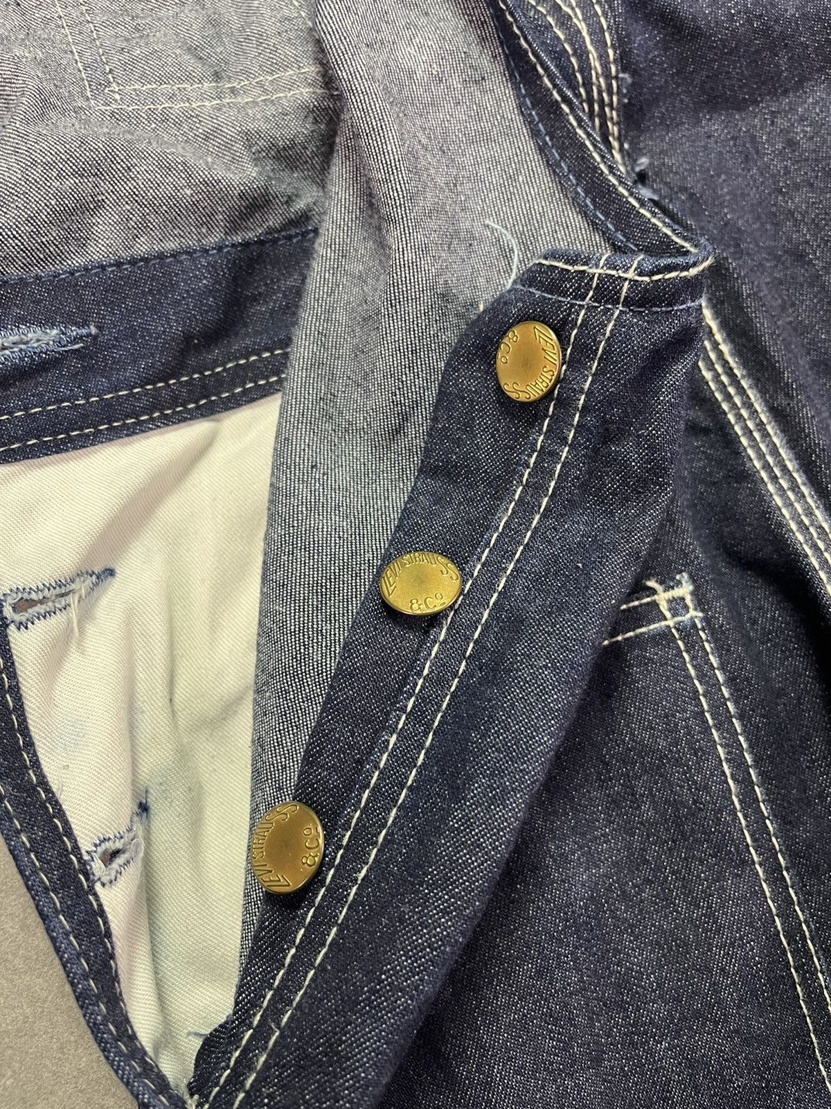 Levi's 1997 Levi’s Orange Tab Indigo Overalls XS S 30 Vintage Size US 30 / EU 46 - 13 Thumbnail