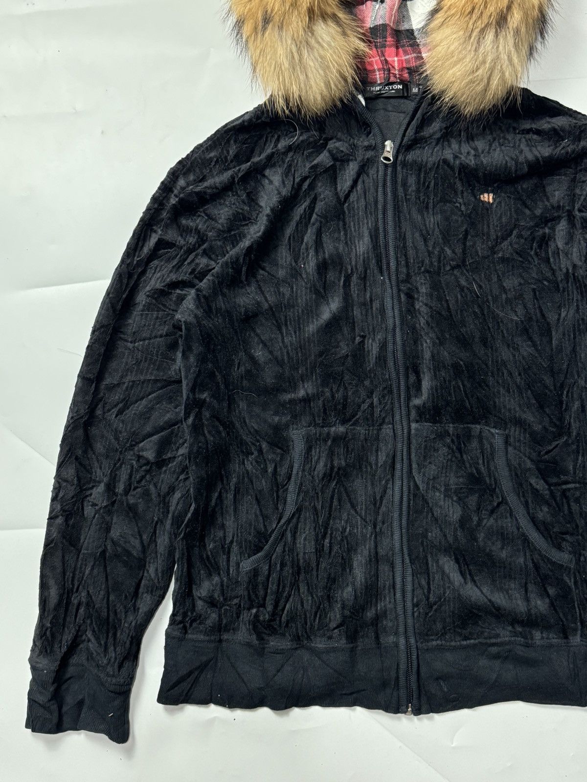 Hysteric Glamour × Japanese Brand × Le Grande Bleu (L.G.B.) Fur Velvet Black Thruxron Hoodie Japanese Style Size US M / EU 48-50 / 2 - 4 Thumbnail