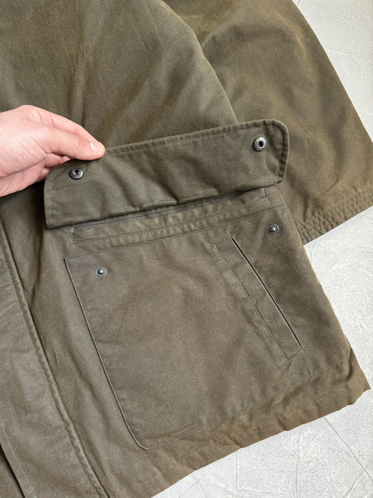 Polo Ralph Lauren Vintage 90s Polo Ralph Lauren Waxed Coat Khaki Size US L / EU 52-54 / 3 - 7 Thumbnail