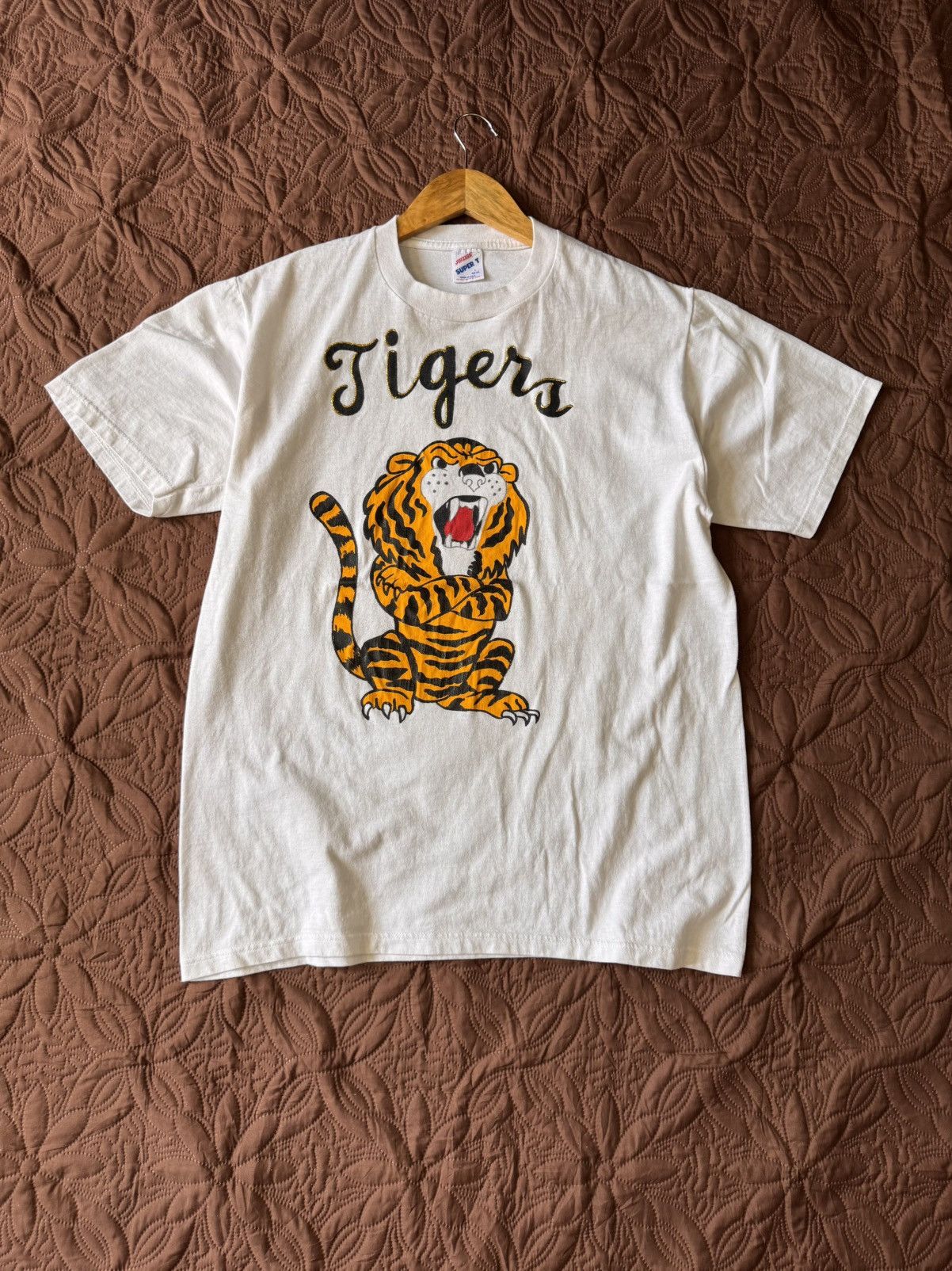 Other Vintage 90s graphic design tiger japan hand paint Size US L / EU 52-54 / 3 - 1 Thumbnail