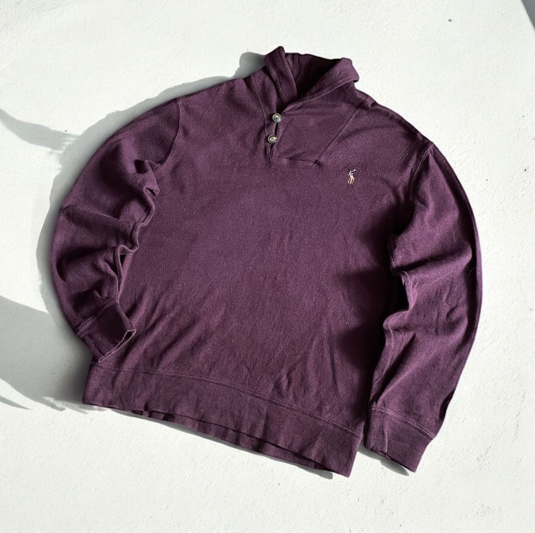 Polo Ralph Lauren × Ralph Lauren × Vintage Vtg Polo by Ralph Lauren French-Rib Collar Pullover Sweater Size US L / EU 52-54 / 3 - 3 Thumbnail