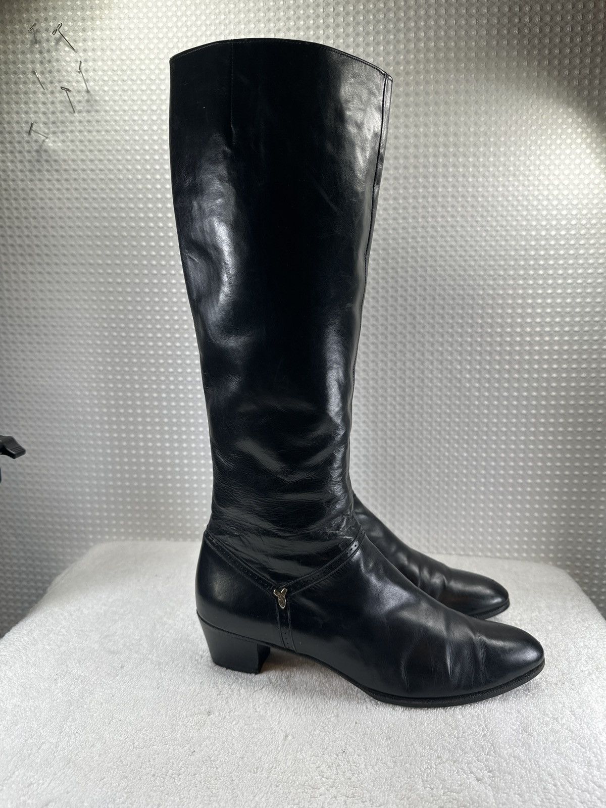 Salvatore Ferragamo Salvatore Ferragamo Black Leather Boots Sz 5.5 Size US 5.5 / IT 35.5 - 3 Thumbnail